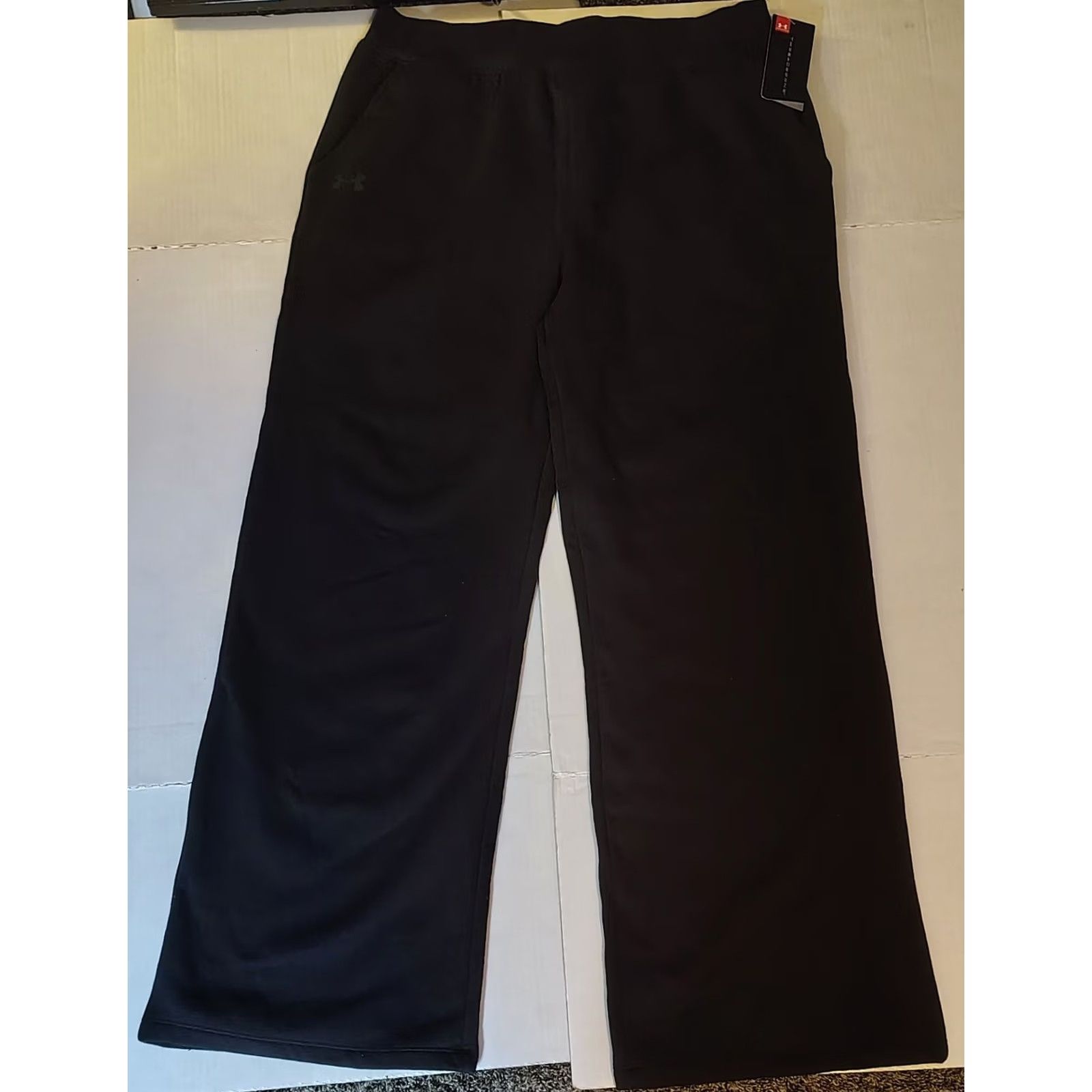 Under Armour Under Armour Womens Pants Black XL Sweatpants Thread Borne Jogging Size 40" / US 18 - 3 Thumbnail