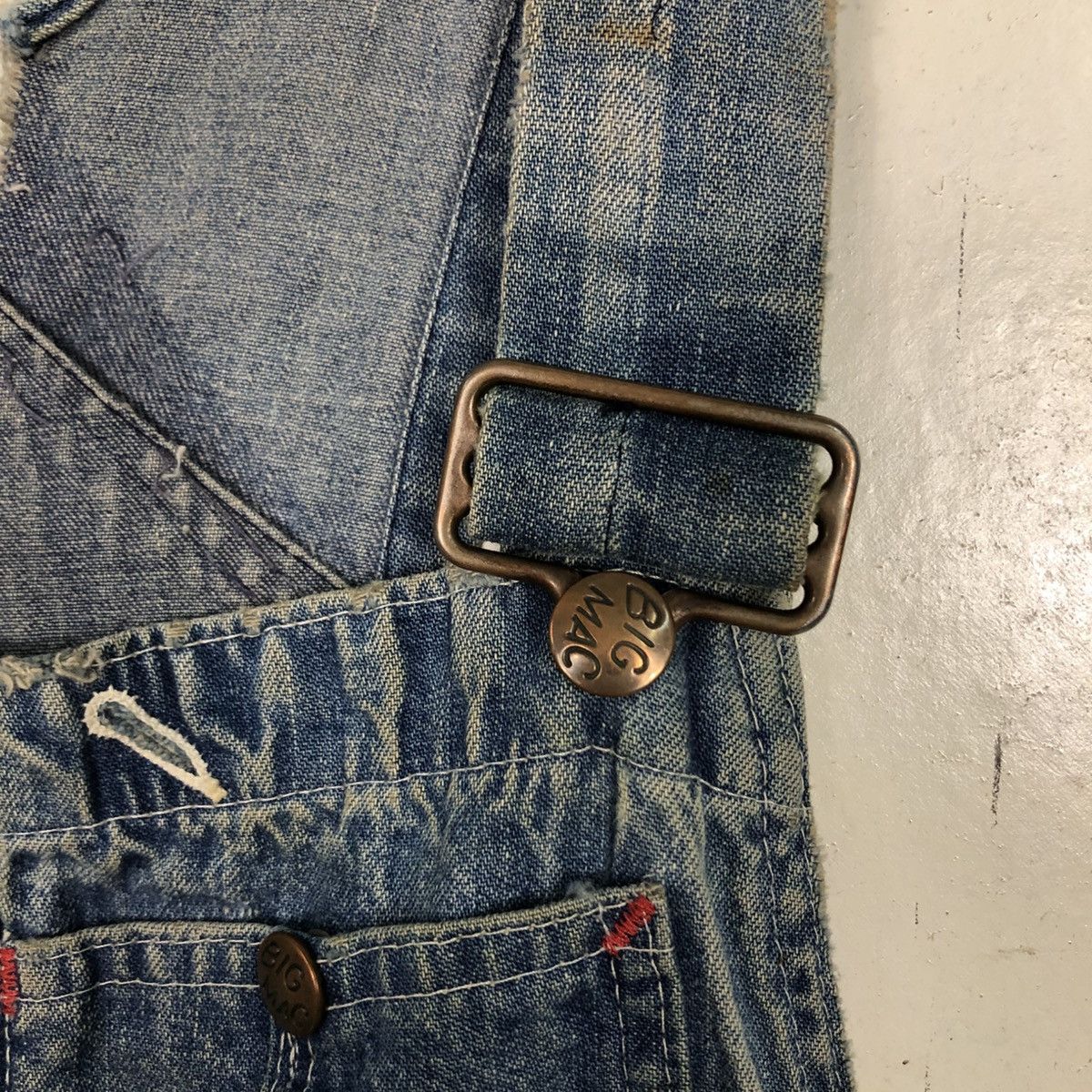 Vintage Vintage Union Made Denim Overall Big Mac Square Bak Size US 34 / EU 50 - 15 Thumbnail