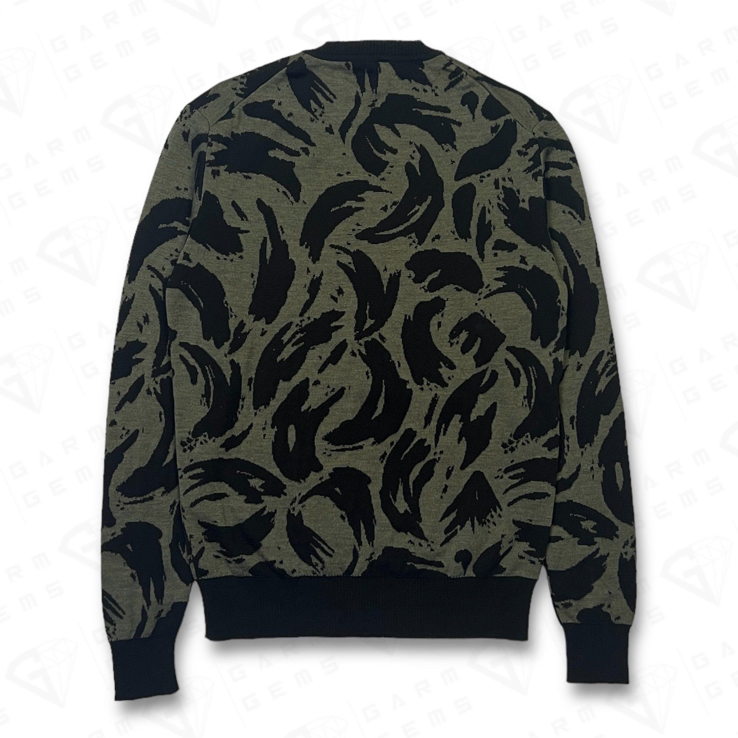 Givenchy Givenchy Camo Intarsia Knit Wool Jumper Size US S / EU 44-46 / 1 - 2 Thumbnail