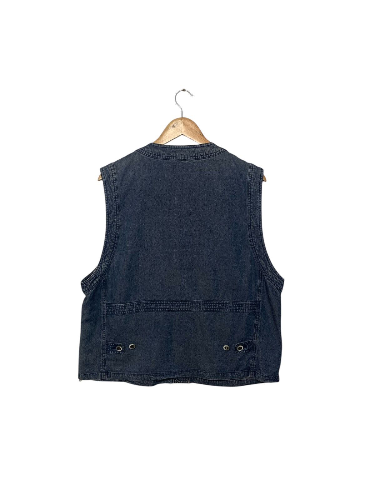Lancel Vintage 90's Lancel Denim Vests Size US L / EU 52-54 / 3 - 3 Thumbnail