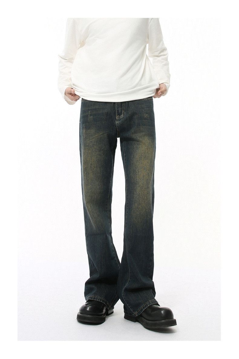 Vintage American-Style Distressed Casual Flared Jeans Size US 32 / EU 48 - 2 Thumbnail