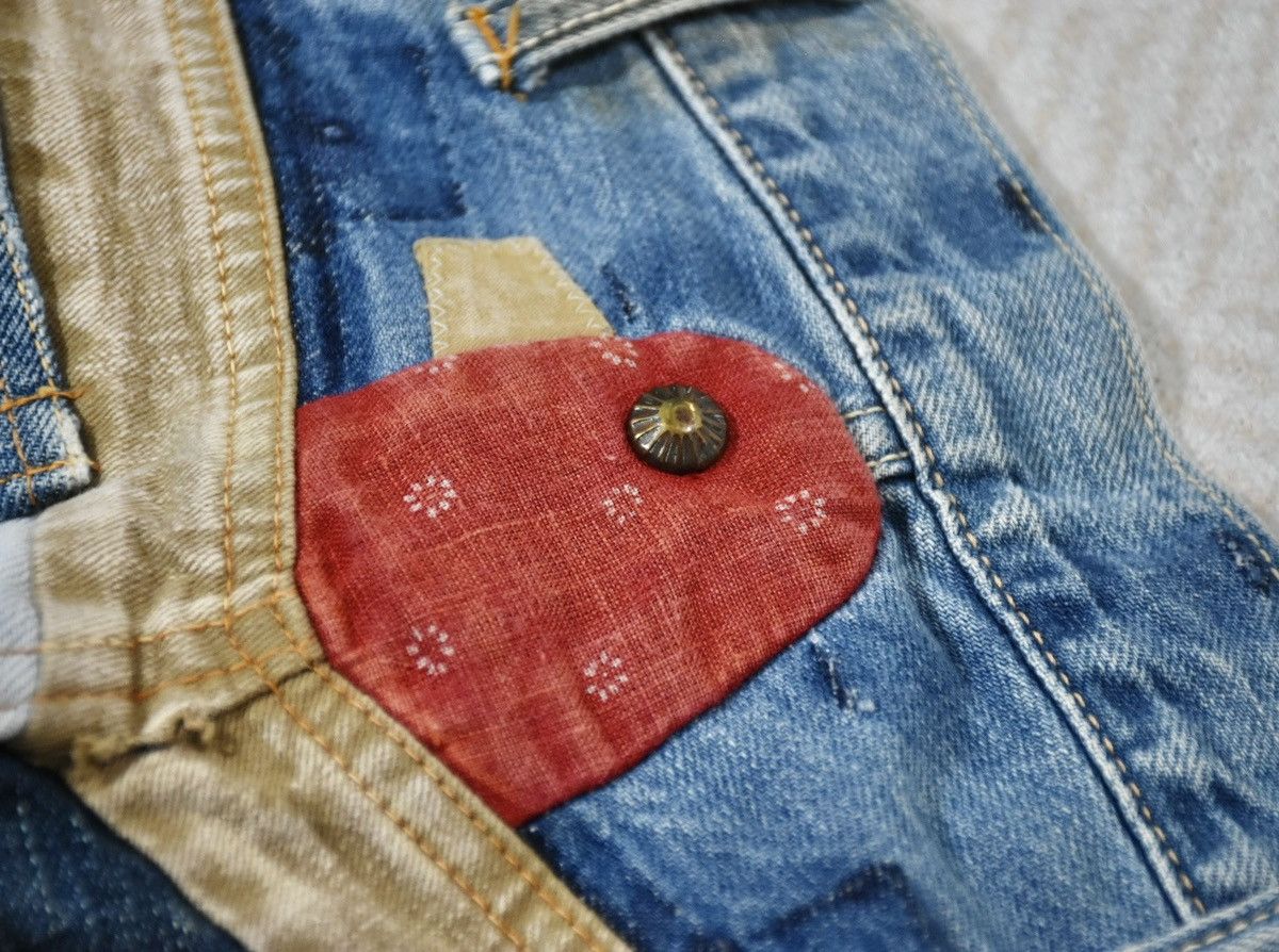 Kapital Kapital Kountry Reworked Denim Shorts W32 Size US 32 / EU 48 - 6 Thumbnail