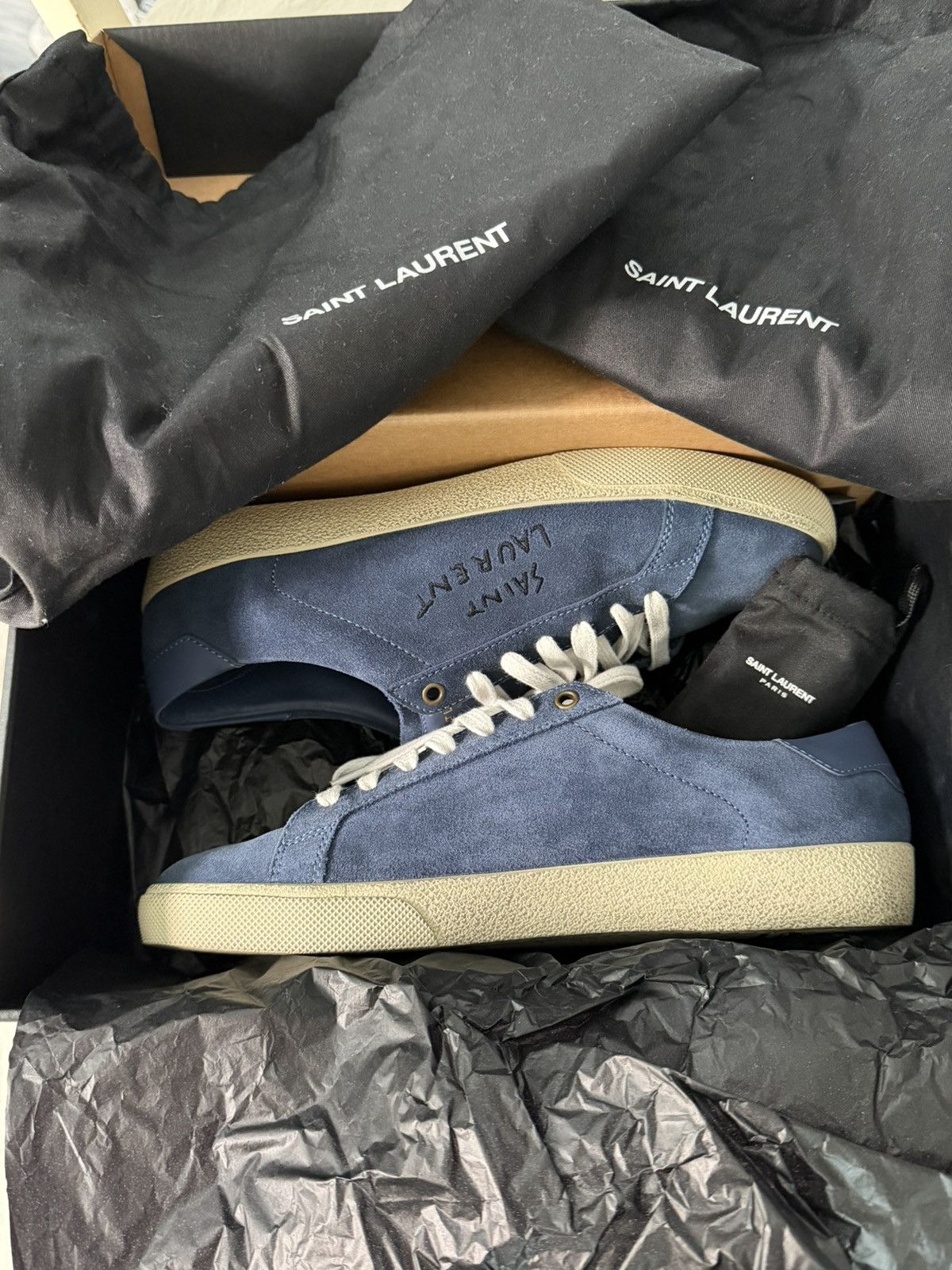 Saint Laurent Paris Saint Laurent DENIM/DENI U SNEAKERS Size US 8.5 / EU 41-42 - 18 Thumbnail