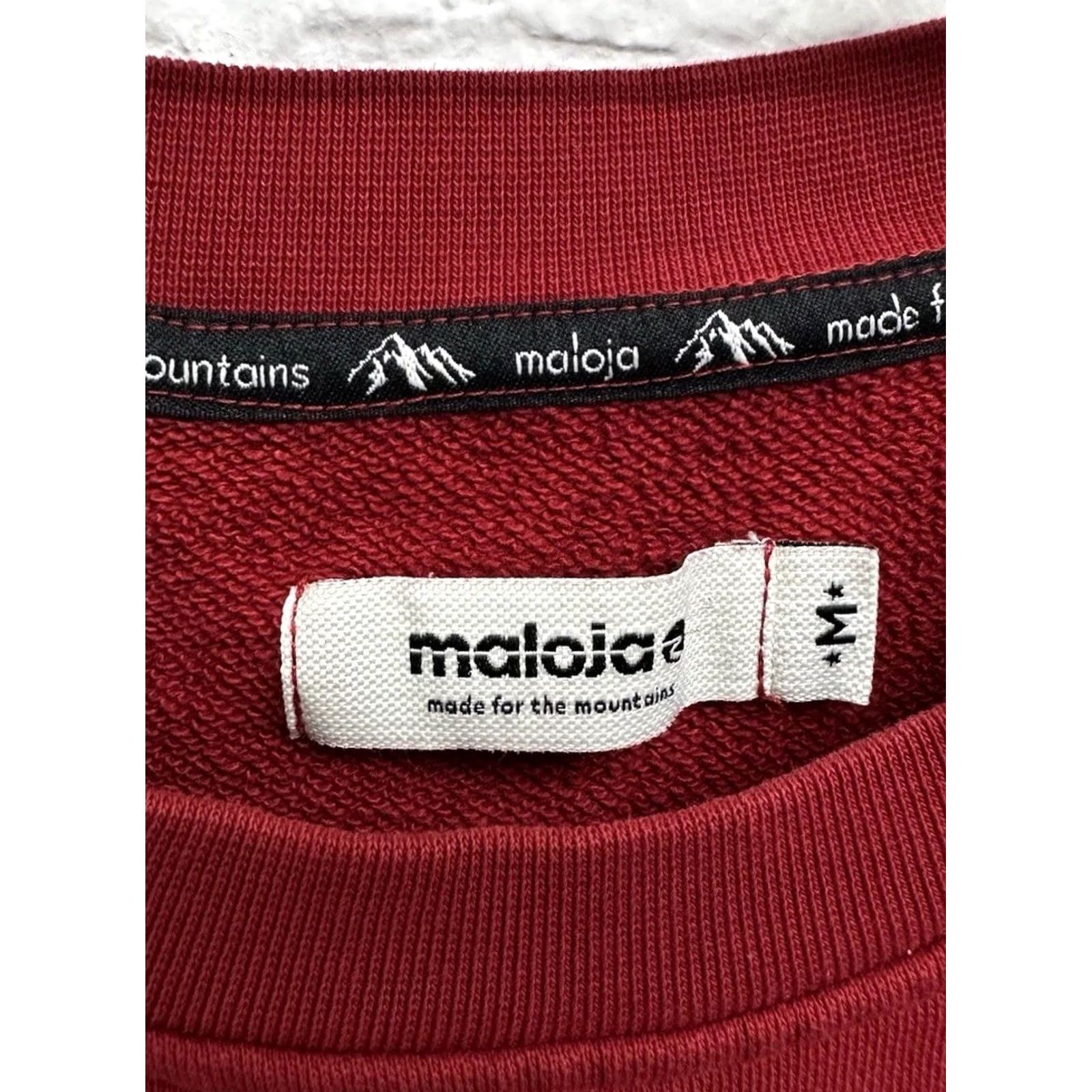 The Mountain Maloja Sweatshirt Red Men’s Medium Size US M / EU 48-50 / 2 - 4 Thumbnail