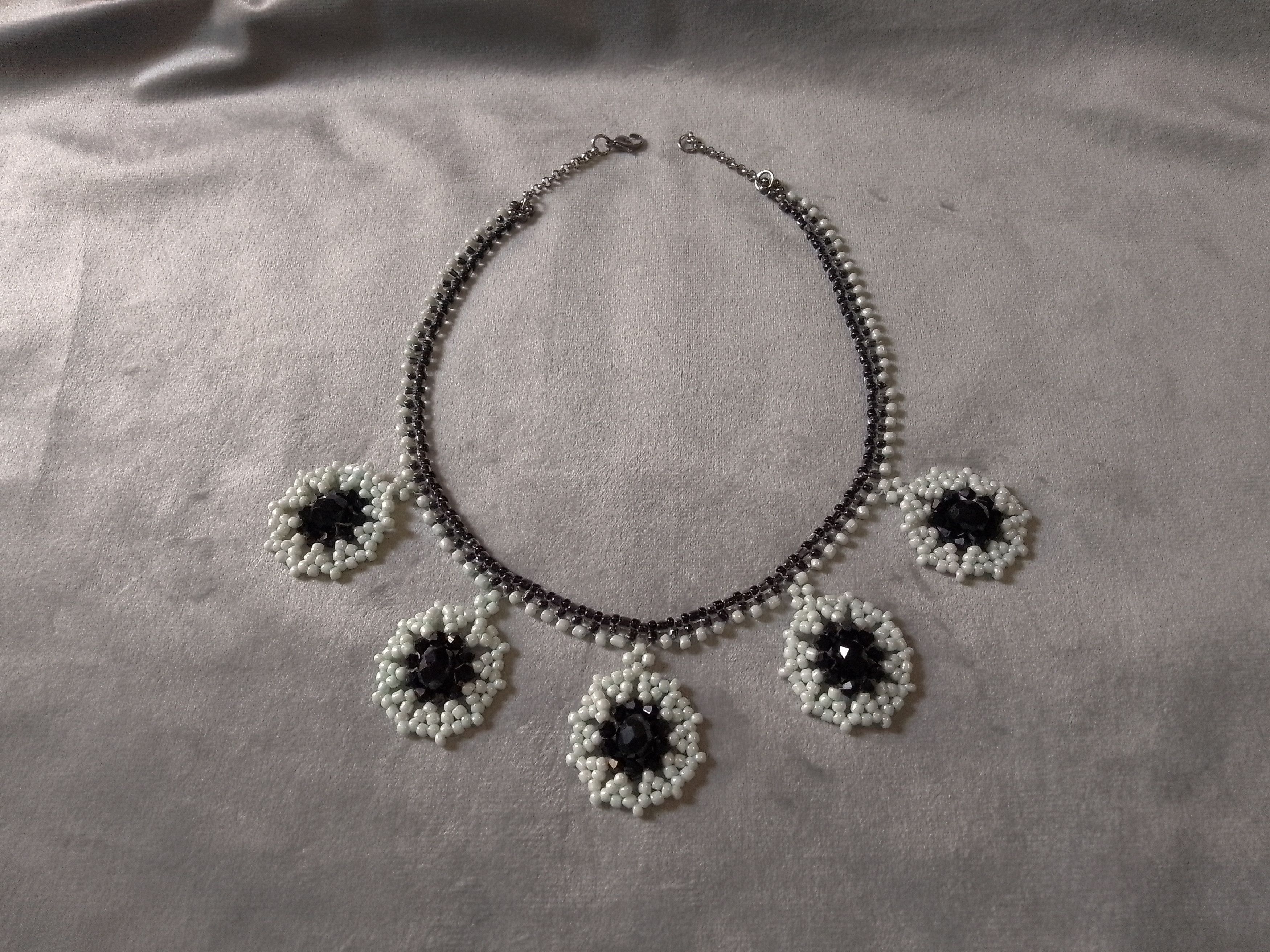 Handmade Black Necklace choker Multi pendant Gothic Size ONE SIZE - 1 Thumbnail