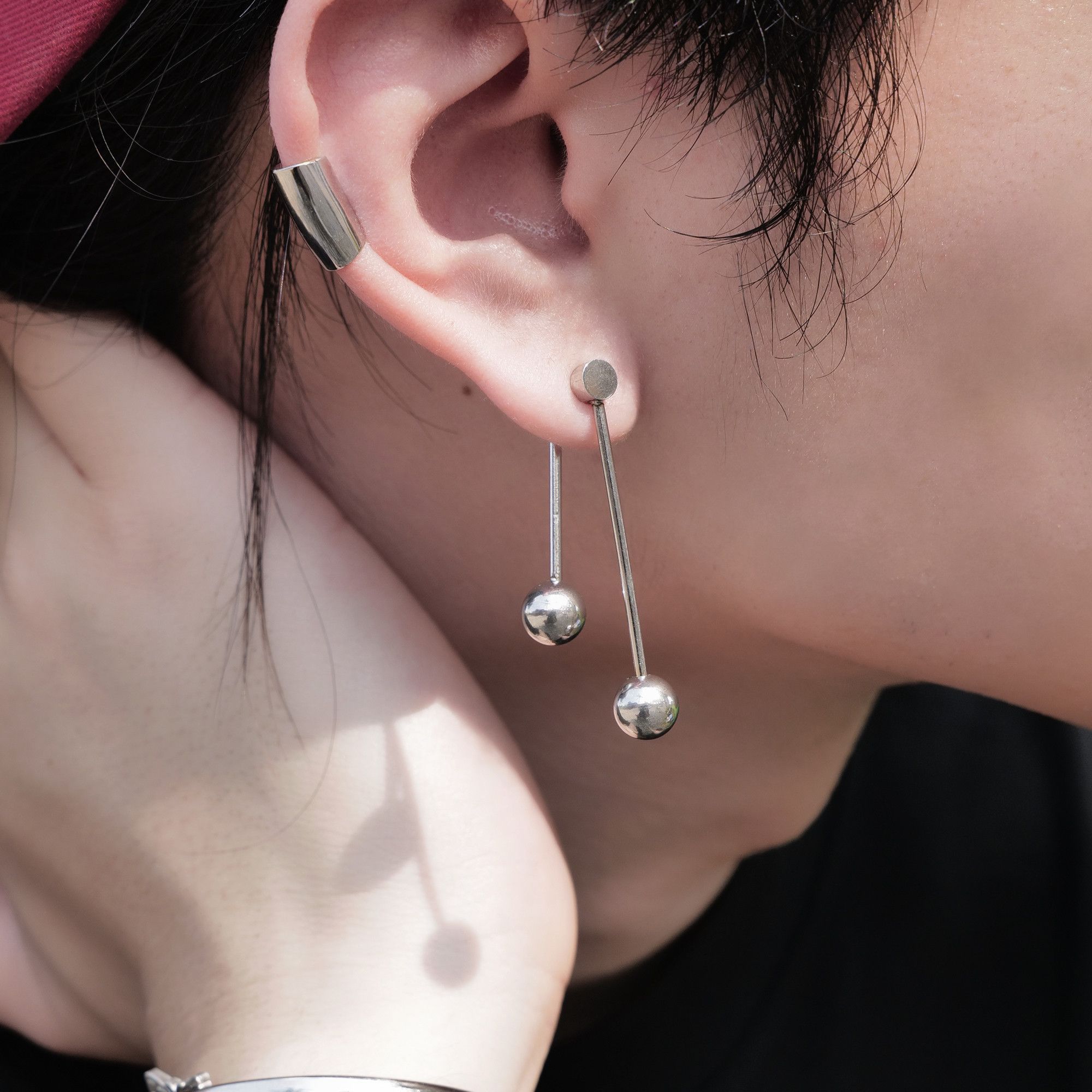 Jewelry New Design Earrings One Pairs Chrome Jewelry Size ONE SIZE - 3 Thumbnail
