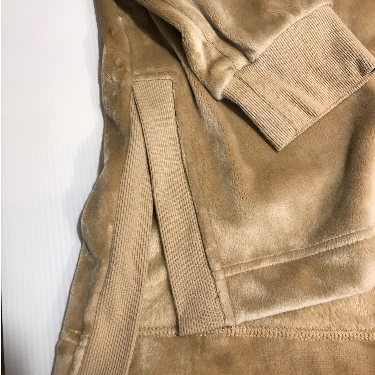 Other Member’s Mark Beige Plush Hoodie Long Sleeve Sweatshirt XL Size XL / US 12-14 / IT 48-50 - 6 Thumbnail
