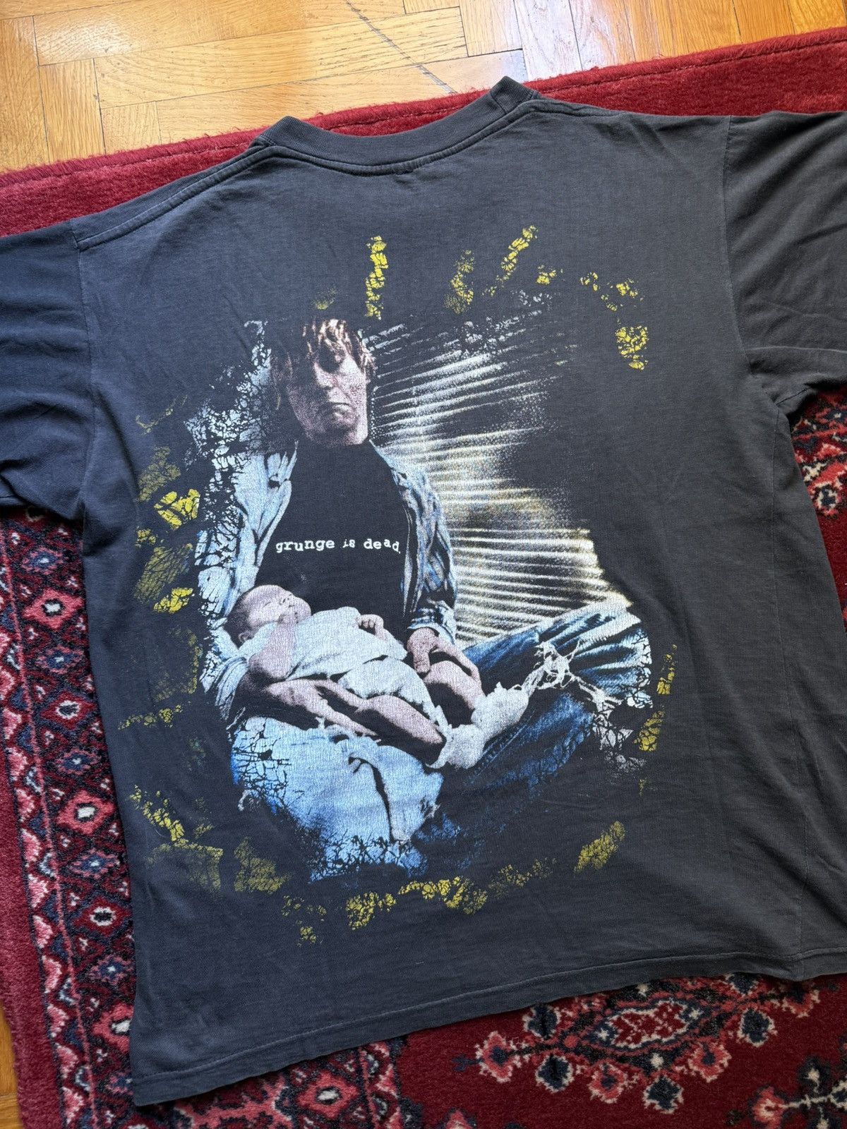 Nirvana Vintage 90’s bootleg Kurt Cobain Grunge Is Dead T-shirt Size US L / EU 52-54 / 3 - 2 Thumbnail