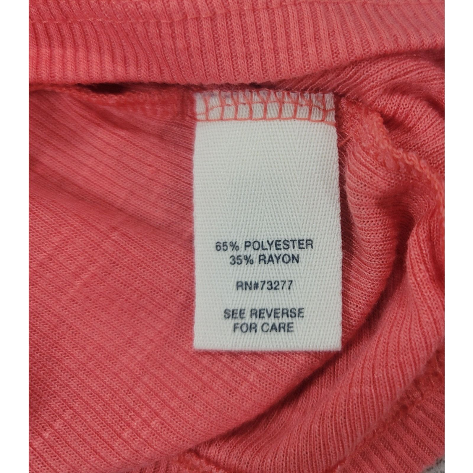 Other Mudd Coral Orange Ribbed Slub Knit Scoop Tank Shirt Small Size S / US 4 / IT 40 - 4 Thumbnail