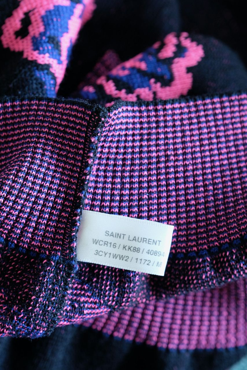Hedi Slimane × Saint Laurent Paris Saint Laurent Rose Floral Cardigan Surf Sound Paris SS16 Size US L / EU 52-54 / 3 - 10 Thumbnail