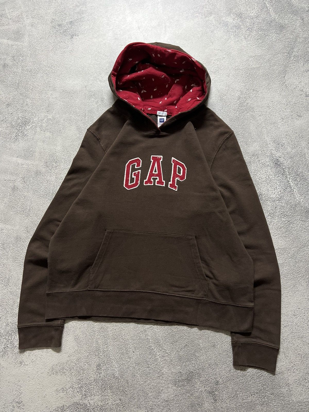 Gap × Vintage Vintage Y2k Gap Brown 🤎 Hoodie Hype 90’s Size XL / US 12-14 / IT 48-50 - 3 Thumbnail