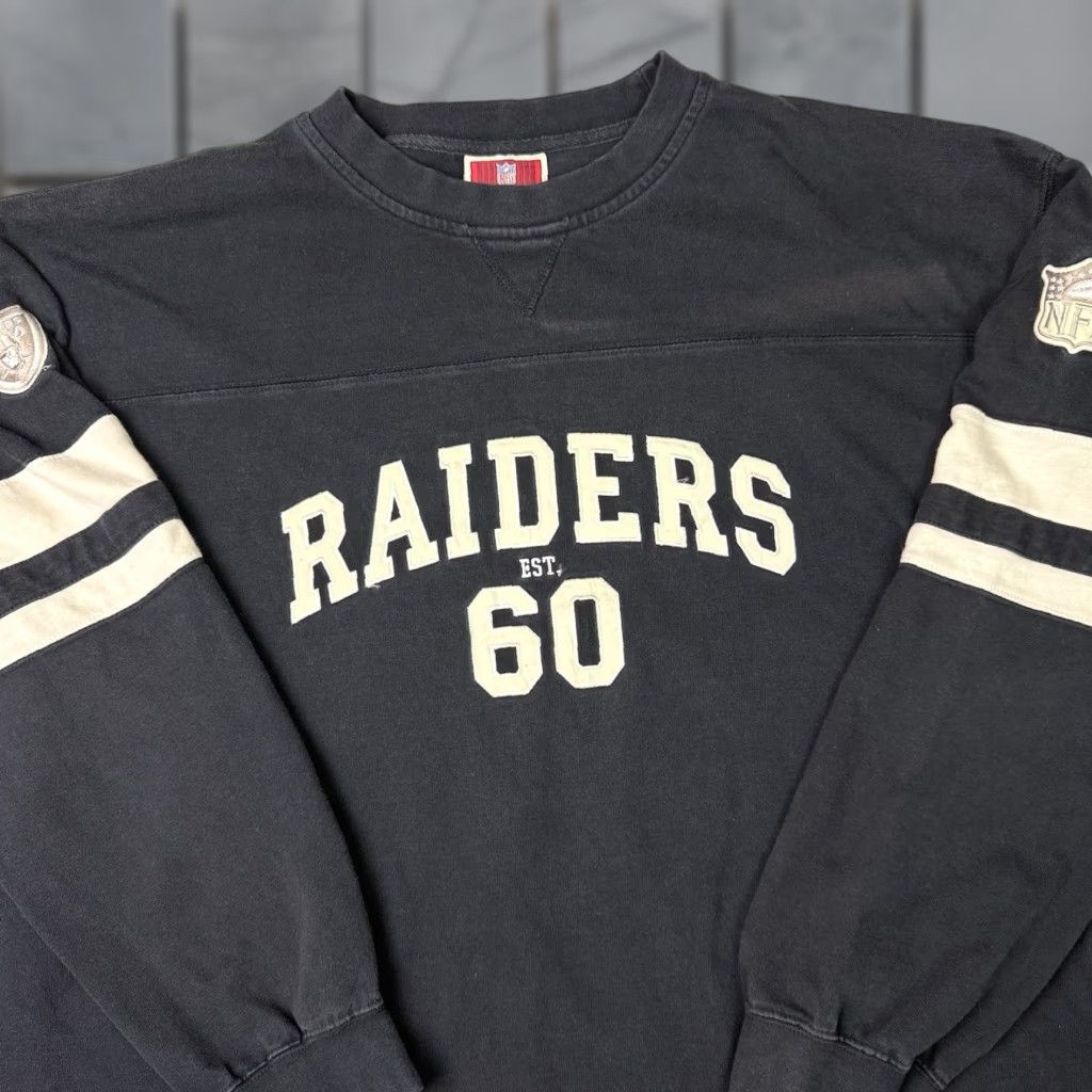 NFL VINTAGE Las Vegas Raiders Shirt Adult XXL Black NFL Originals Est 60 Rare LA Oakland 2XL Size US XXL / EU 58 / 5 - 1 Thumbnail