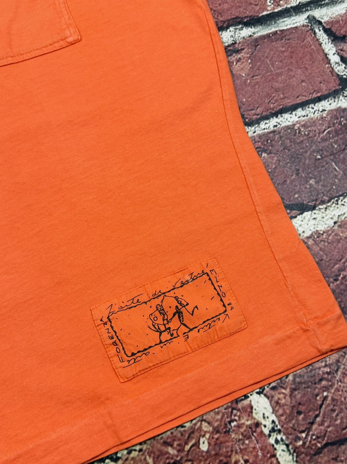 Other Vintage Forenza Orange Blank T Shirt Single Stitch Surf Boxy Size XL / US 12-14 / IT 48-50 - 4 Thumbnail