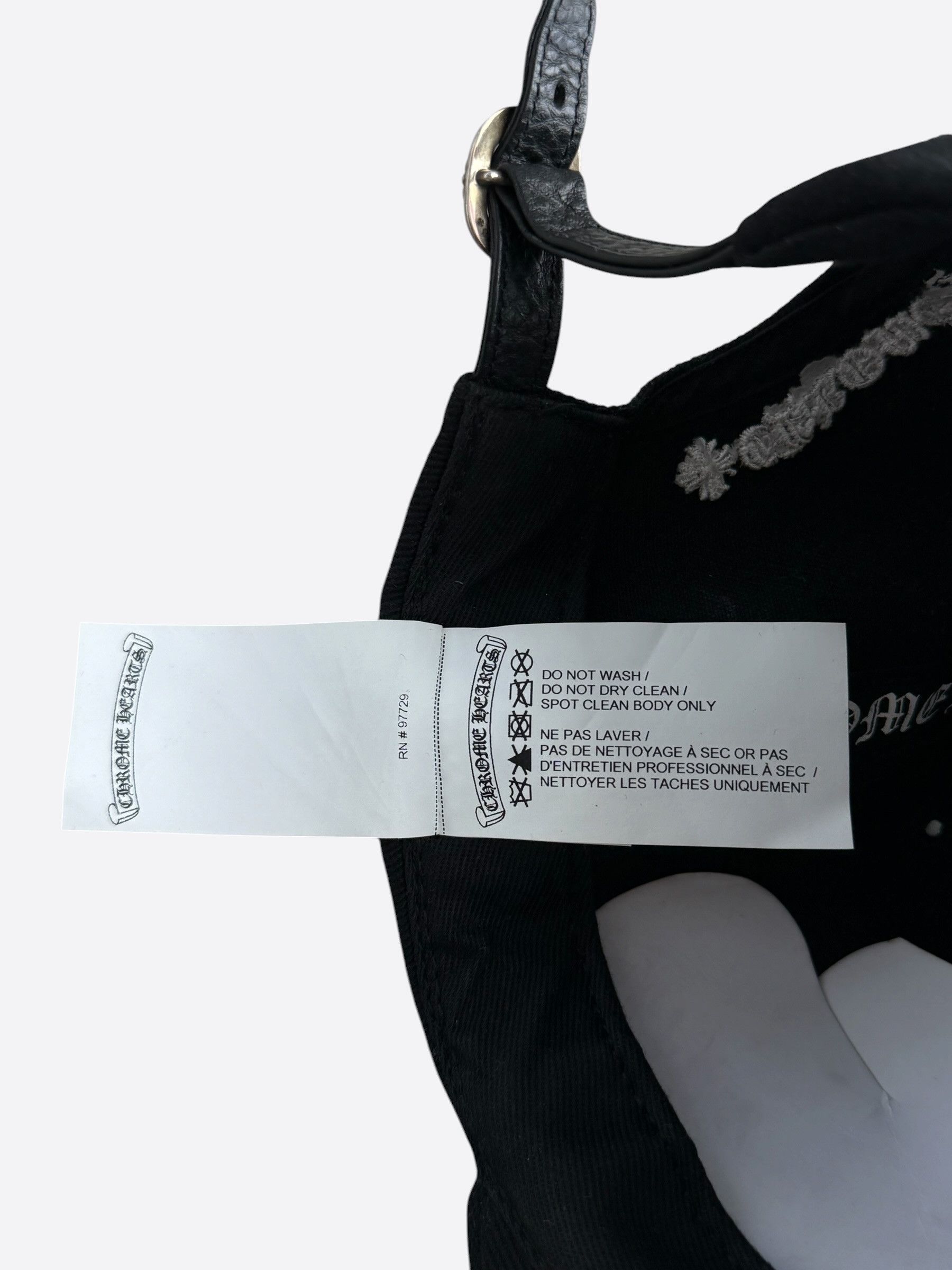 Chrome Hearts Chrome Hearts Matty Boy Black Embroidered Chomper Hat Size ONE SIZE - 6 Thumbnail