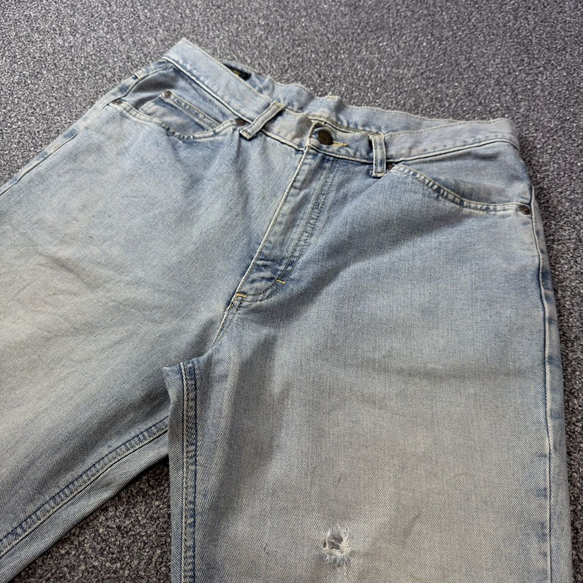 Lee × Number (N)ine Vintage Heavy Faded Washed Grunge Denim Lee Rider W32 Size US 32 / EU 48 - 3 Thumbnail