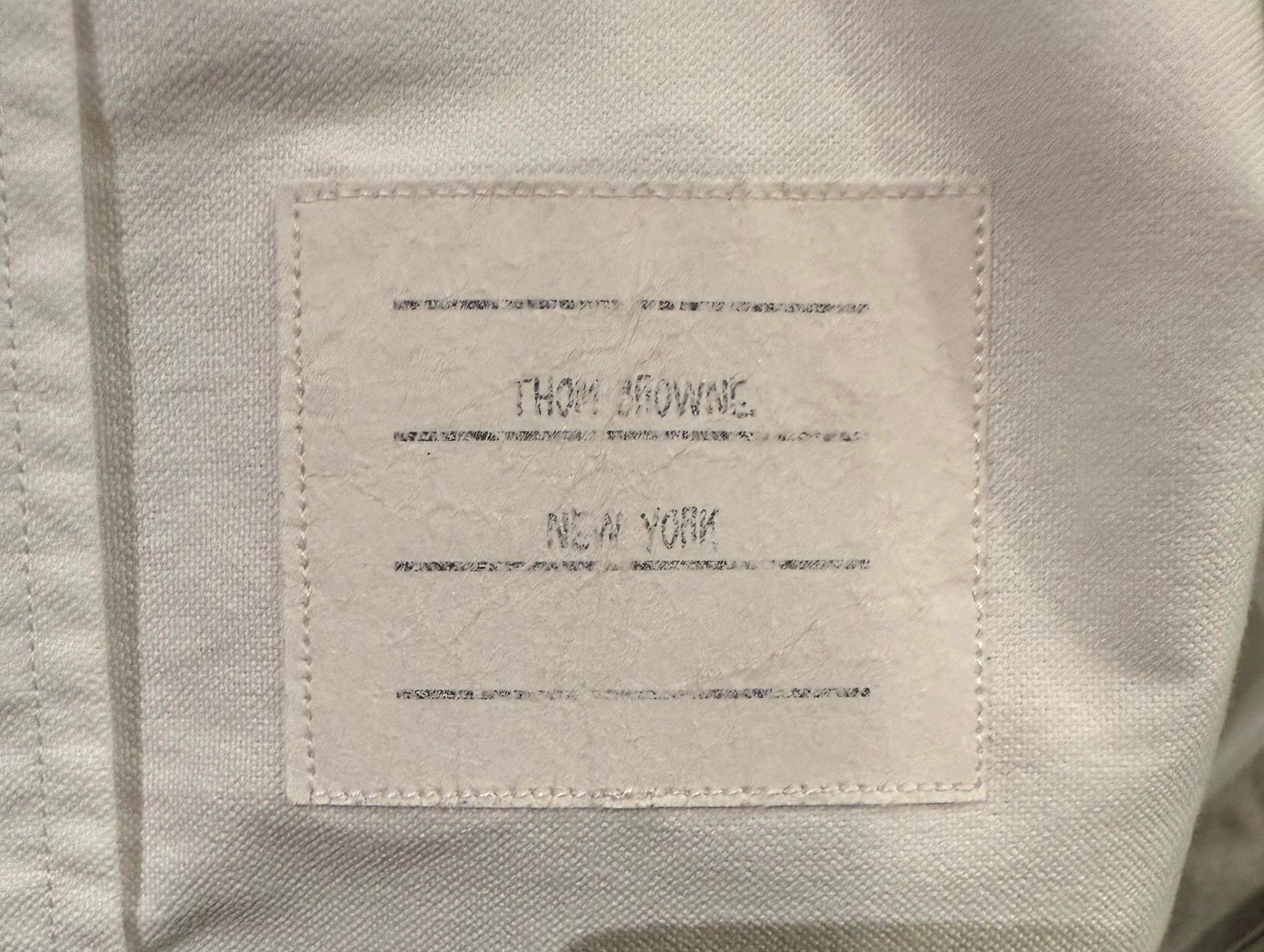 Thom Browne Thom Browne Classic Double Badge Oxford Shirt Size 2 9/10 Size US M / EU 48-50 / 2 - 4 Thumbnail