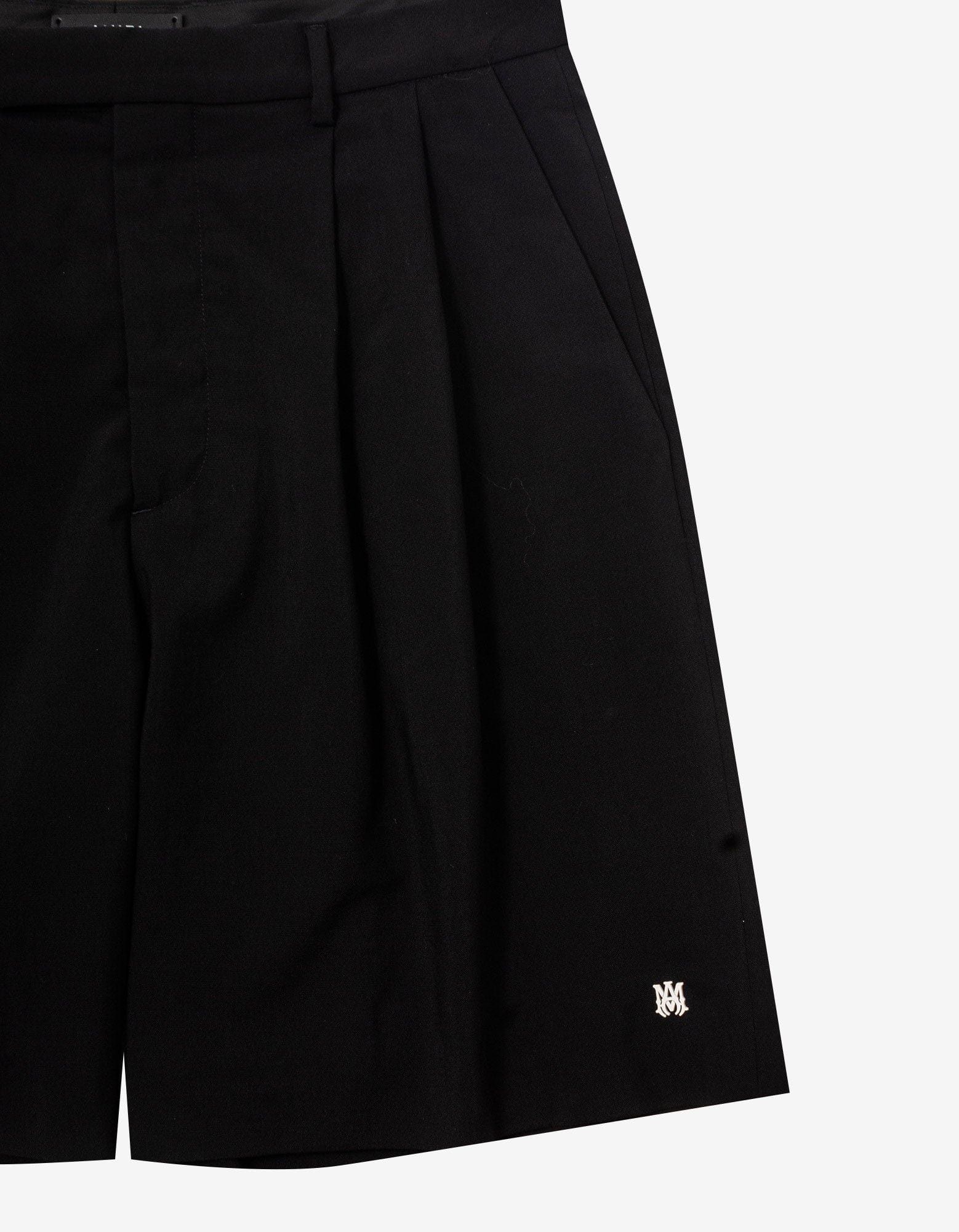 Amiri Amiri Black Double Pleat Wool Tailored Shorts Size US 32 / EU 48 - 3 Thumbnail