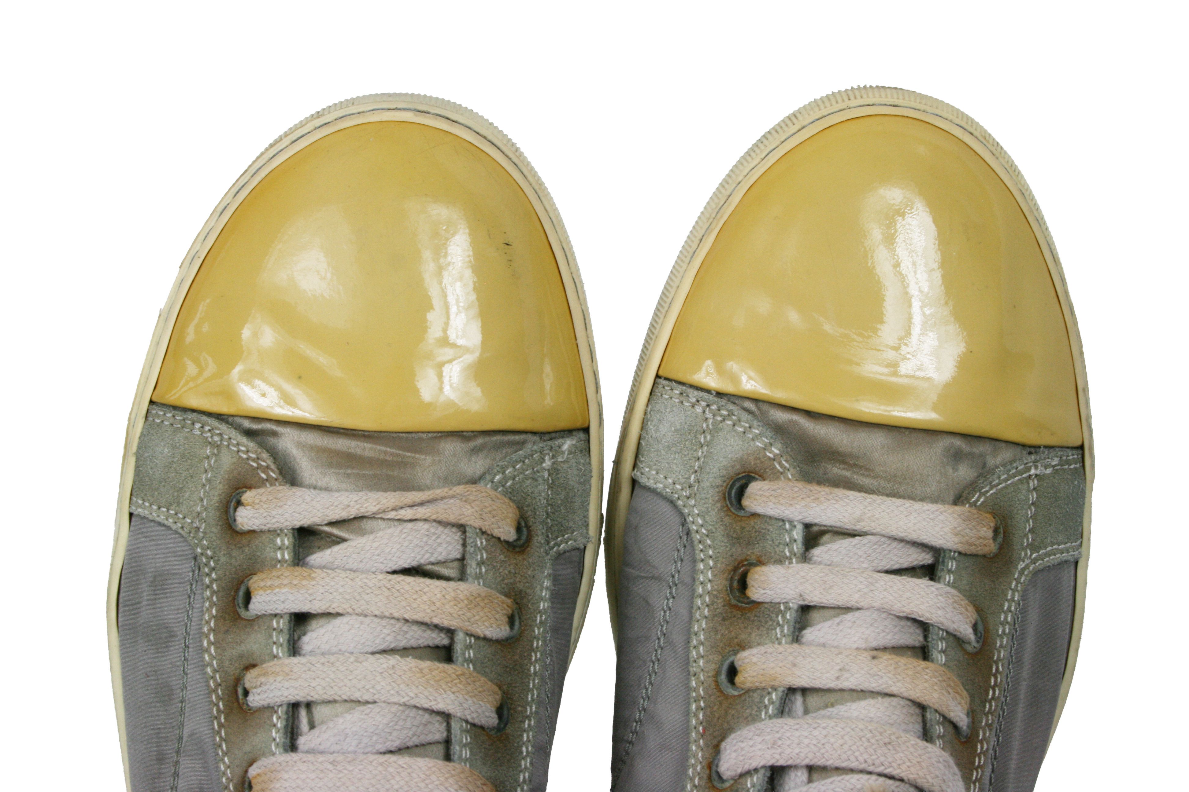 Lanvin DDB1 Distressed Hi-Top Sneakers Size US 10 / EU 43 - 9 Thumbnail