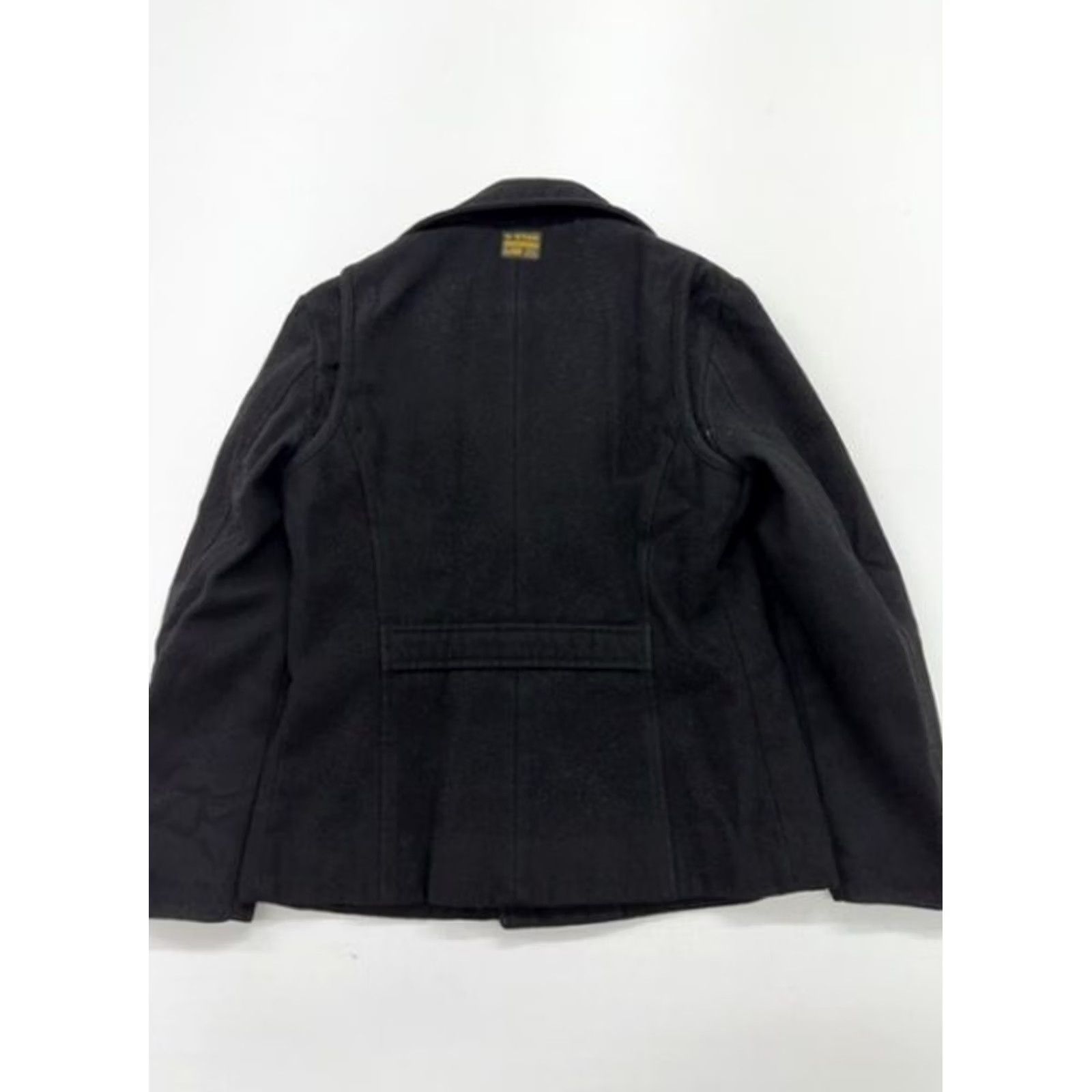 G-Star G-STAR Mens Black Wool Peacoat Size M Double-Breasted Button Closure Size US M / EU 48-50 / 2 - 2 Thumbnail