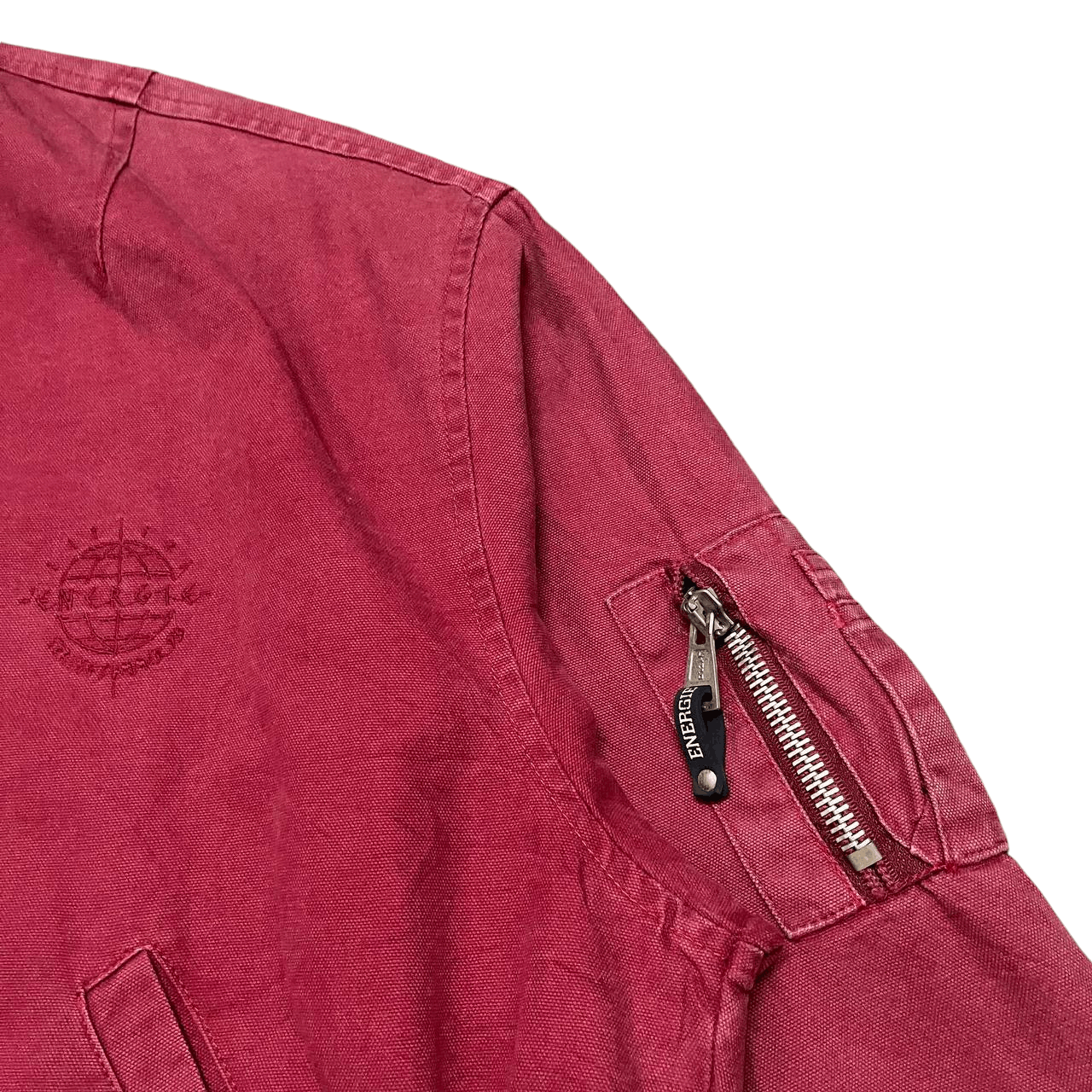 Energie Vintage Energie Sunfaded Canvas Bomber Jacket Reversible Size US L / EU 52-54 / 3 - 8 Thumbnail