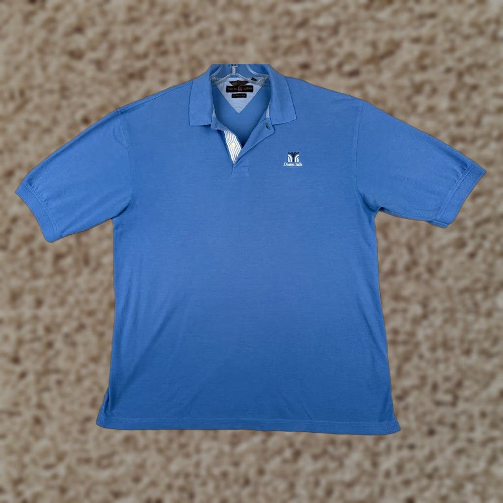 Tommy Hilfiger Tommy Hilfiger Polo Shirt Men XL Blue 100% Cotton Dessert Falls Logo Solid American Sports Size US XL / EU 56 / 4 - 1 Thumbnail