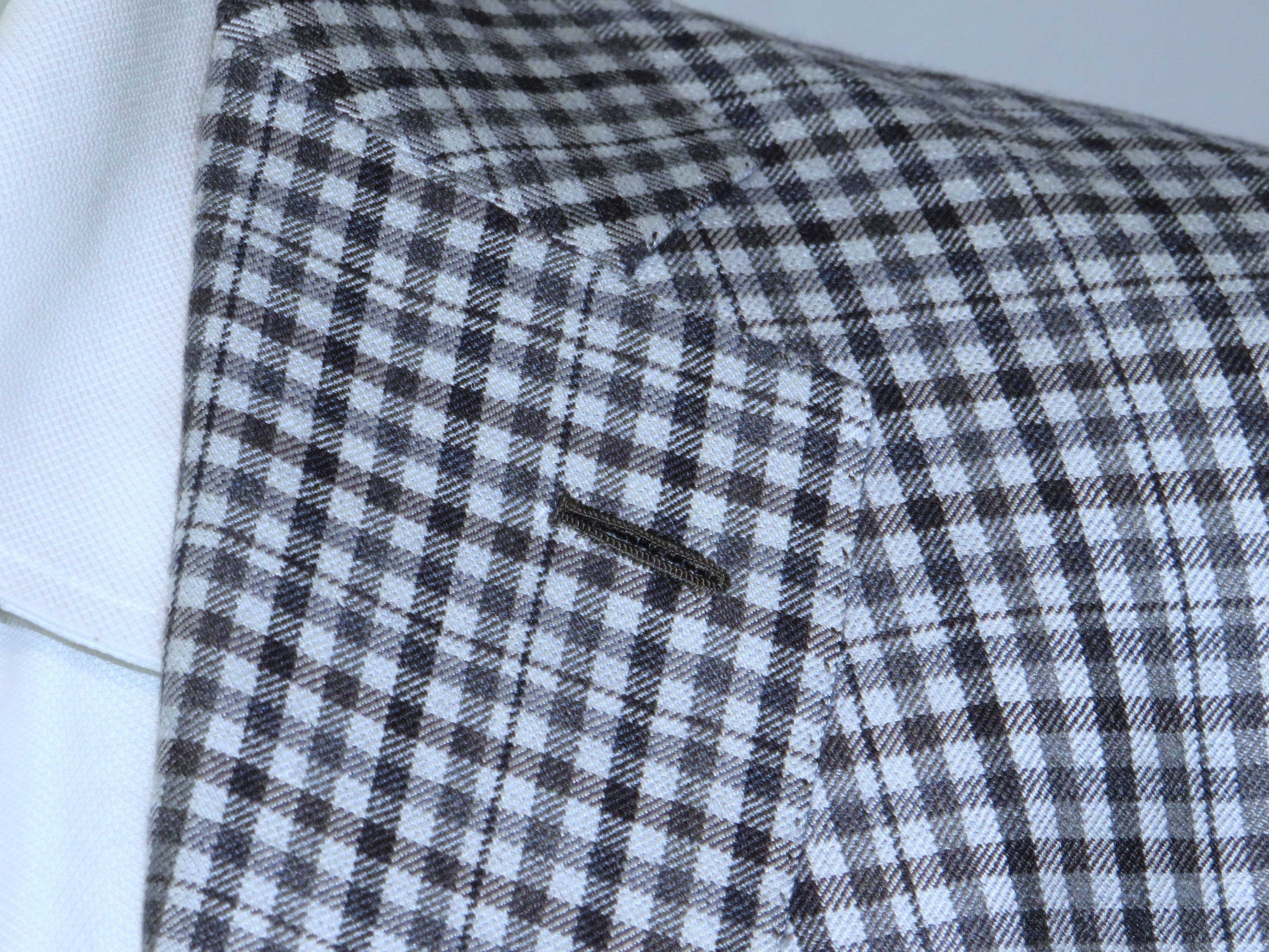 Brioni Piuma Sky Blue Check Cashmere Silk Two Button Blazer 40R NWT Size 40R - 5 Thumbnail
