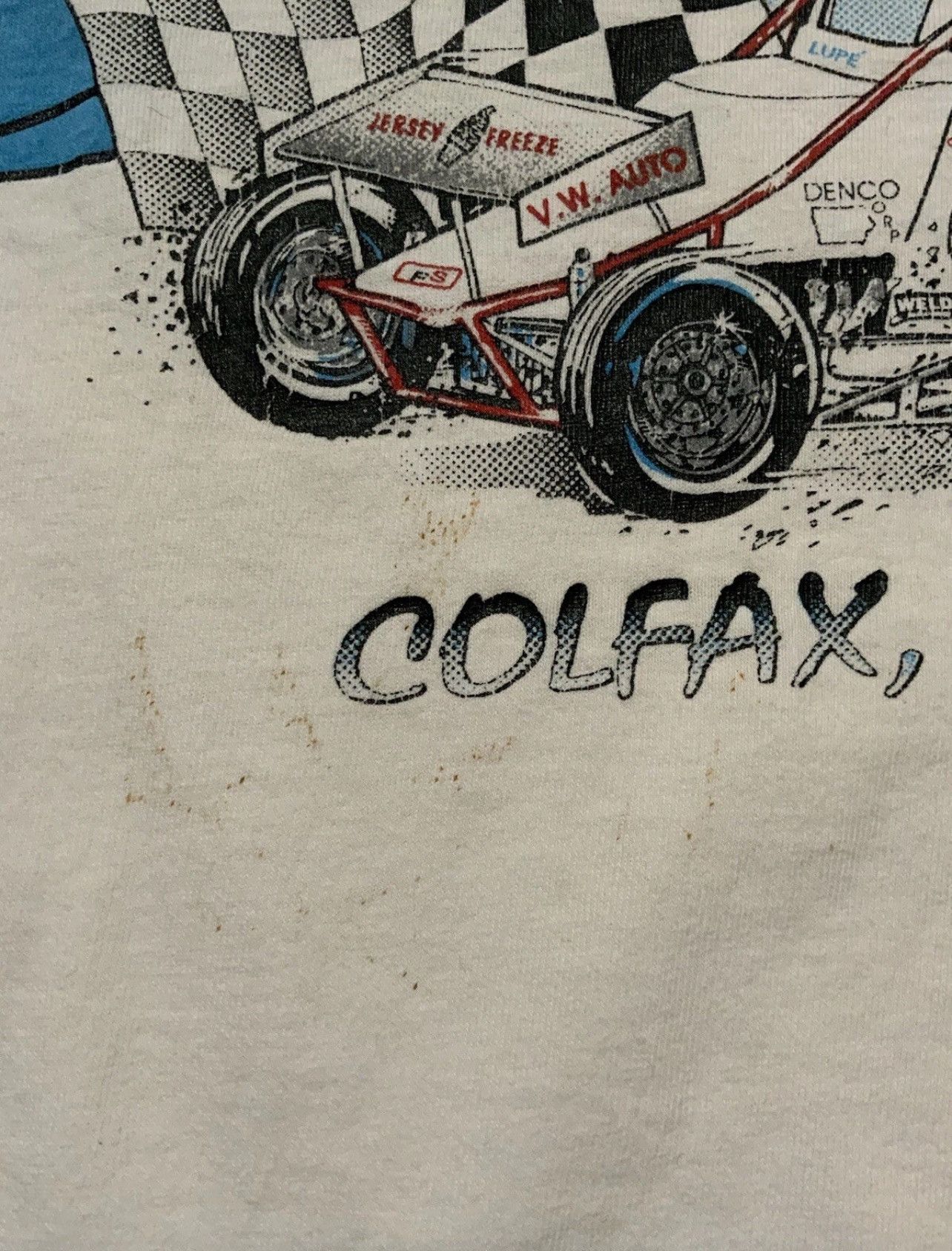 Vintage VTG 90s Billy Bell Autographed Team 17 Sprint Car T-Shirt Size US XL / EU 56 / 4 - 14 Thumbnail