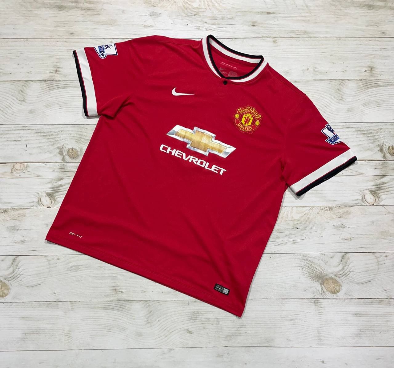 Nike Nike Manchester United 2014 2015 Di Maria #7 Home Shirt Size US XXL / EU 58 / 5 - 9 Thumbnail