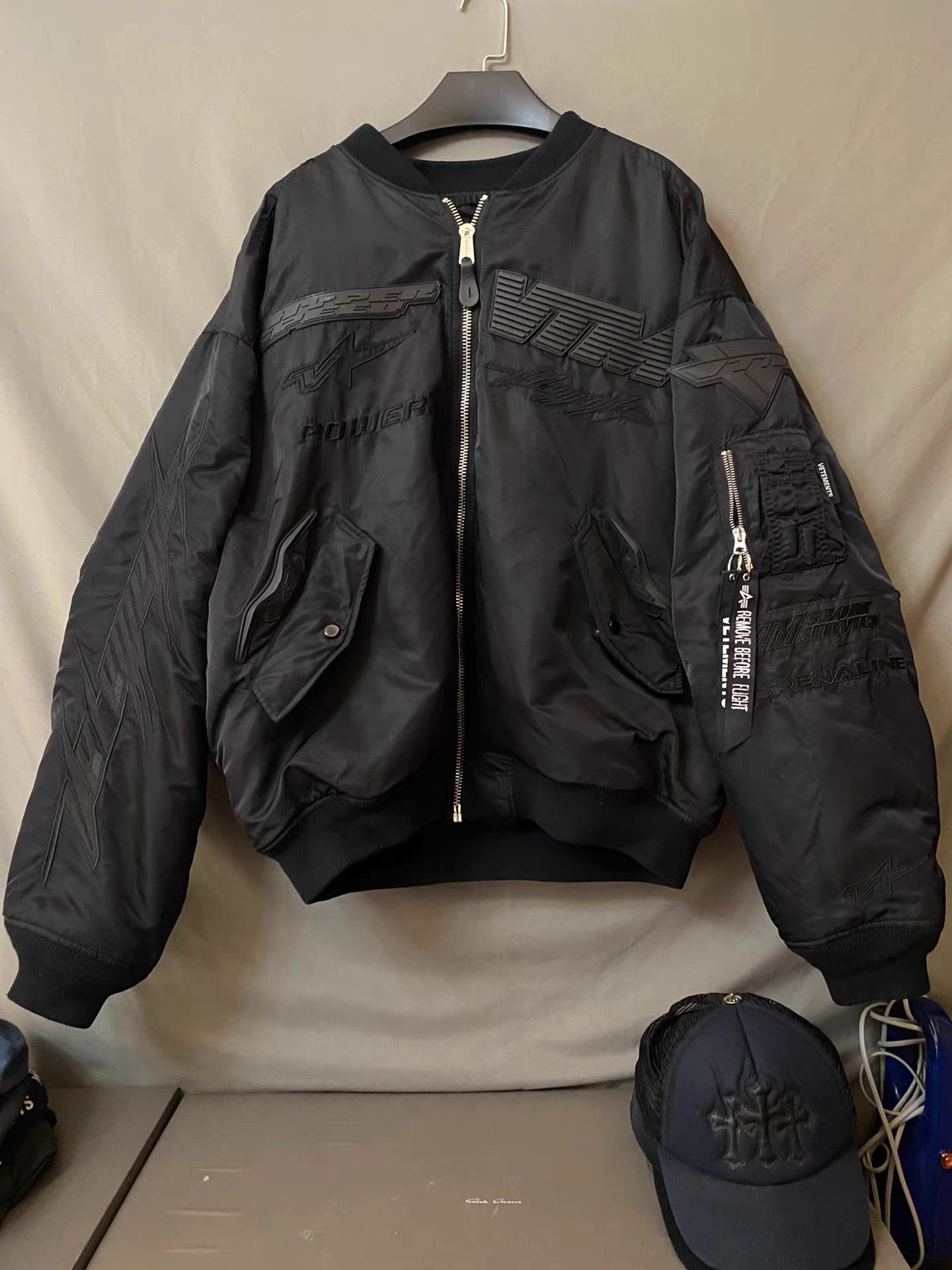 Vetements Vetements X Alpha Industries AW 18 Moto Bomber | Grailed