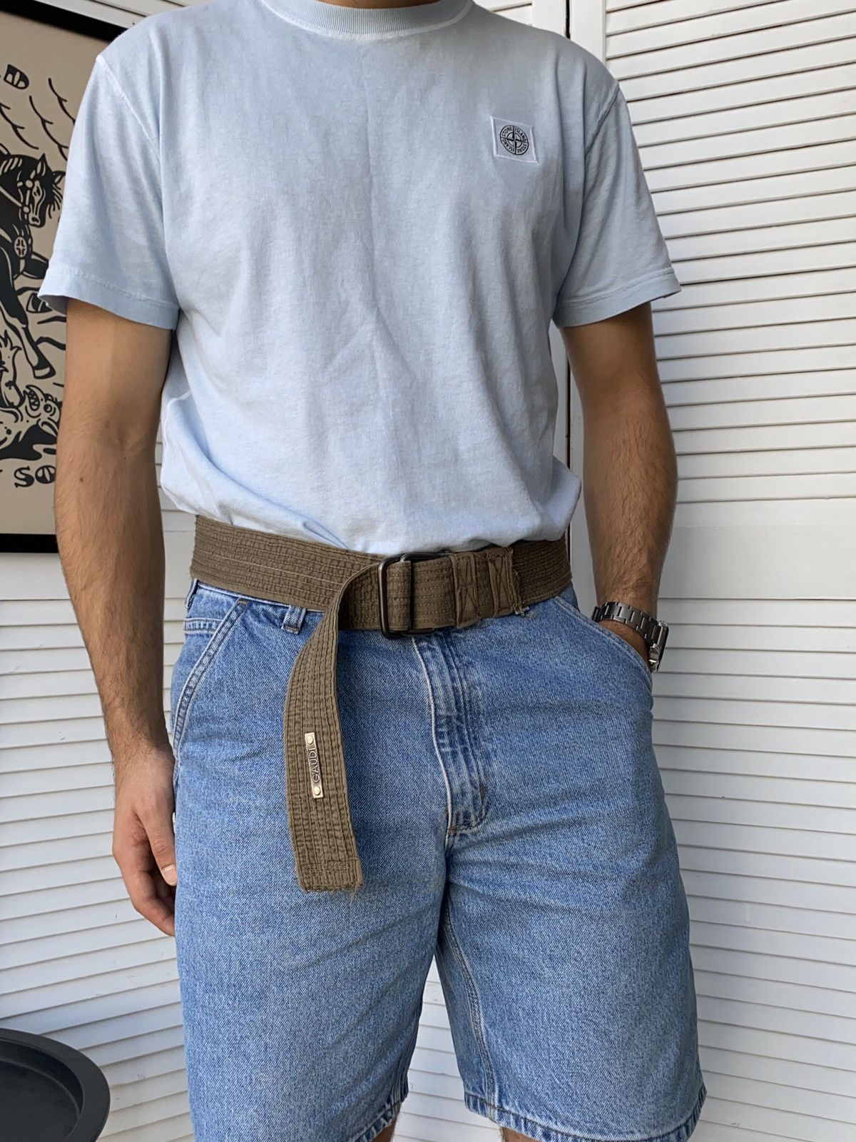 Japanese Brand Gaudi Japanese Style Knit Belt Avantgarde Grunge Y2K 90s Size ONE SIZE - 5 Thumbnail