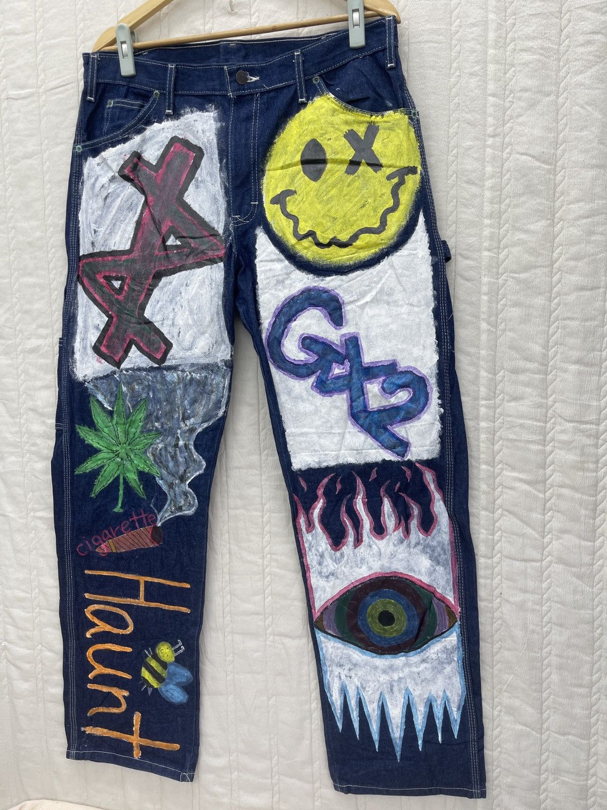 Art Comes First × Dickies STEALS💥DICKIES CARPENTER PAINTED DENIM Size US 36 / EU 52 - 3 Thumbnail