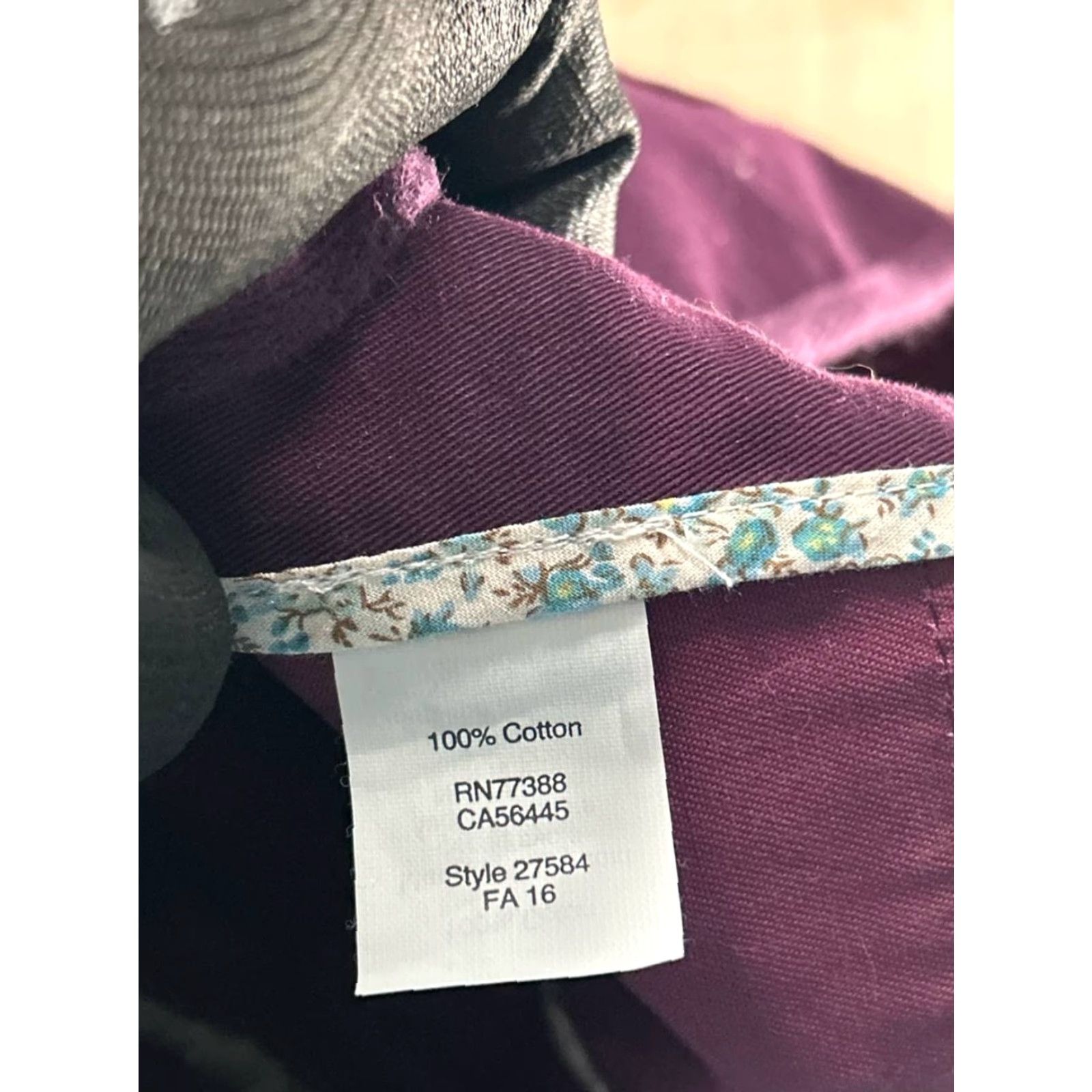 J.Crew J.CREW Jacket Womens Small Purple Cotton Canvas Shirt? Size S / US 4 / IT 40 - 4 Thumbnail