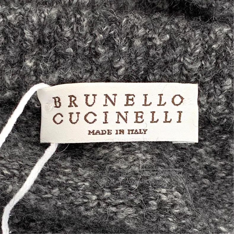 Brunello Cucinelli Brunello Cucinelli size 35 Dark Gray Sequined Alpaca V-neck Size XS / US 0-2 / IT 36-38 - 5 Thumbnail