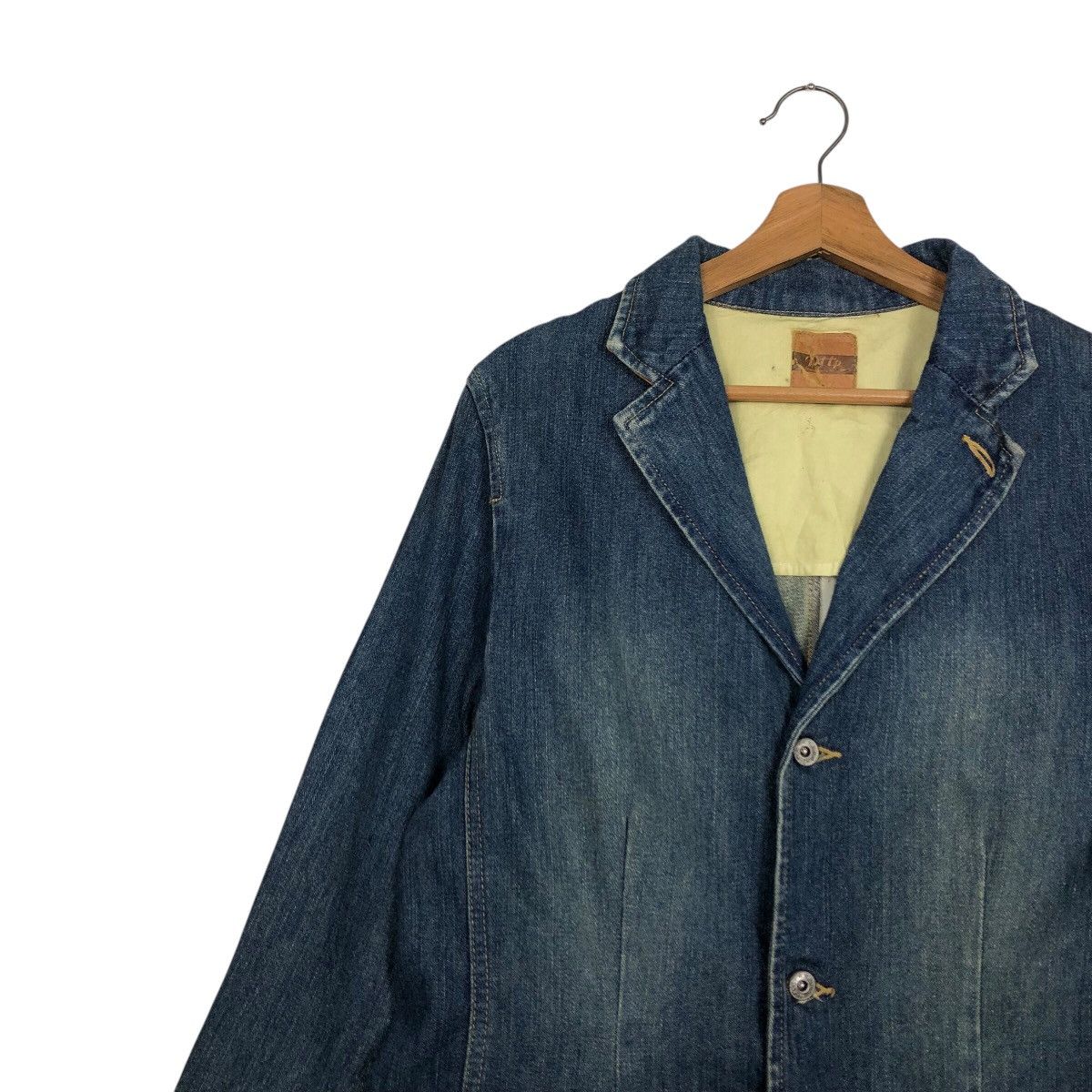 Japanese Brand 📌Vintage Denim Worker Jacket PTTP Japan Issey Miyake Size L / US 10 / IT 46 - 8 Thumbnail