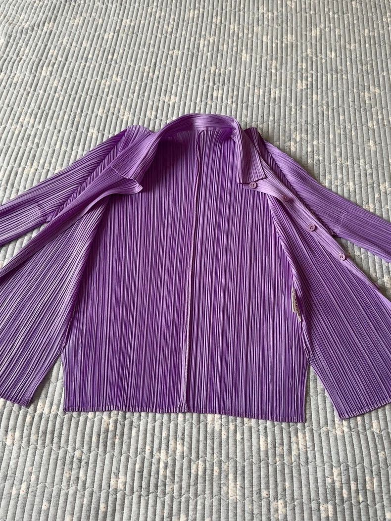 Issey Miyake issey miyake size:3 Purple cardigan Size XXS / US 00 / IT 34 - 5 Thumbnail