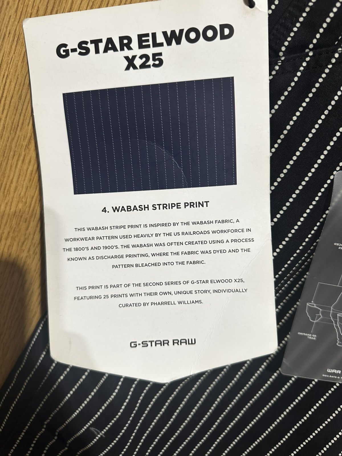 G-Star × Pharrell G-Star RAW x Pharrell Williams ElwoodX25 5622 3D Tapered-NWT Size US 31 - 2 Thumbnail