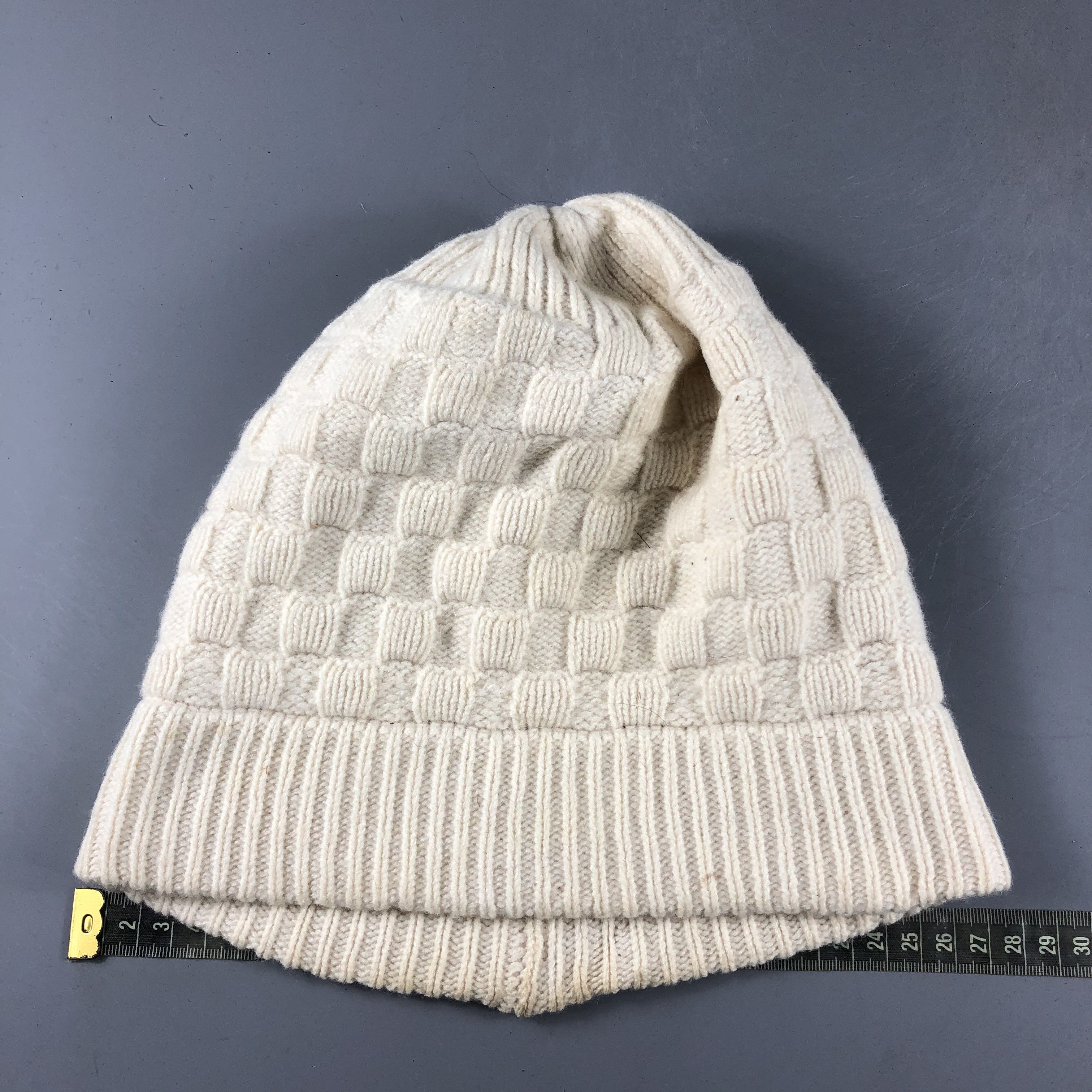 Japanese Brand × Uniqlo Womens Checker Design Uniqlo Beanie Snow Hat Snow Cap -D432 Size ONE SIZE - 4 Thumbnail