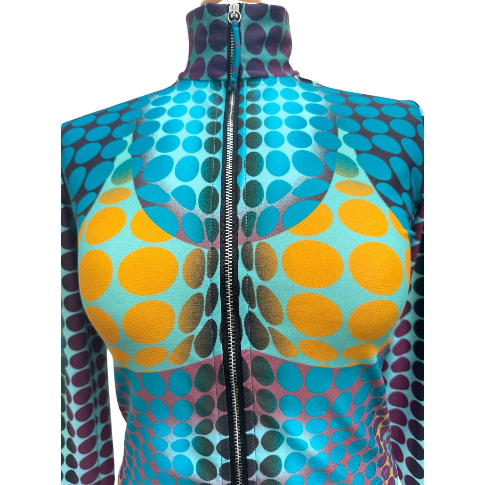 Jean Paul Gaultier Reedition Cyber Print Jacket Size M / US 6-8 / IT 42-44 - 3 Thumbnail