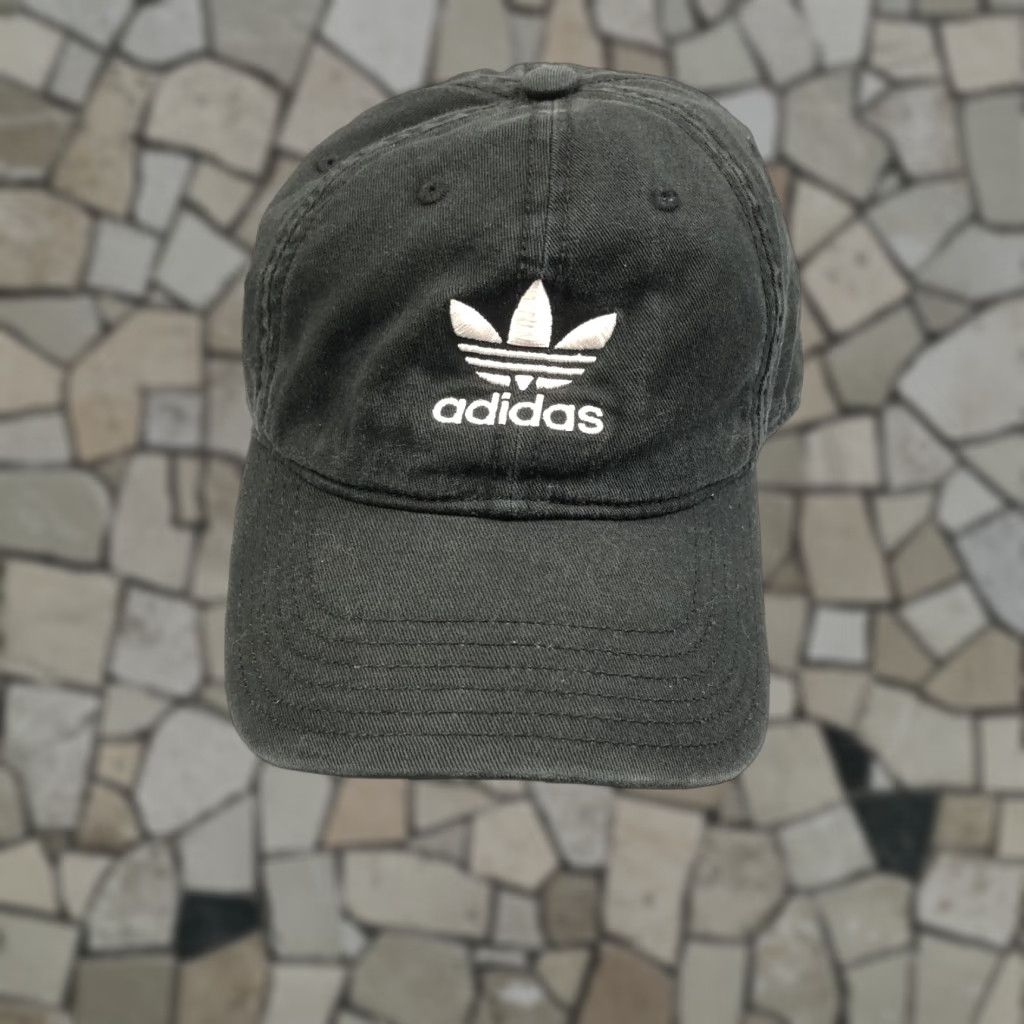 Adidas Adidas Hat Mens Strap Back Black White Trefoil Adjustable One Size Golf Cap Size ONE SIZE - 1 Thumbnail