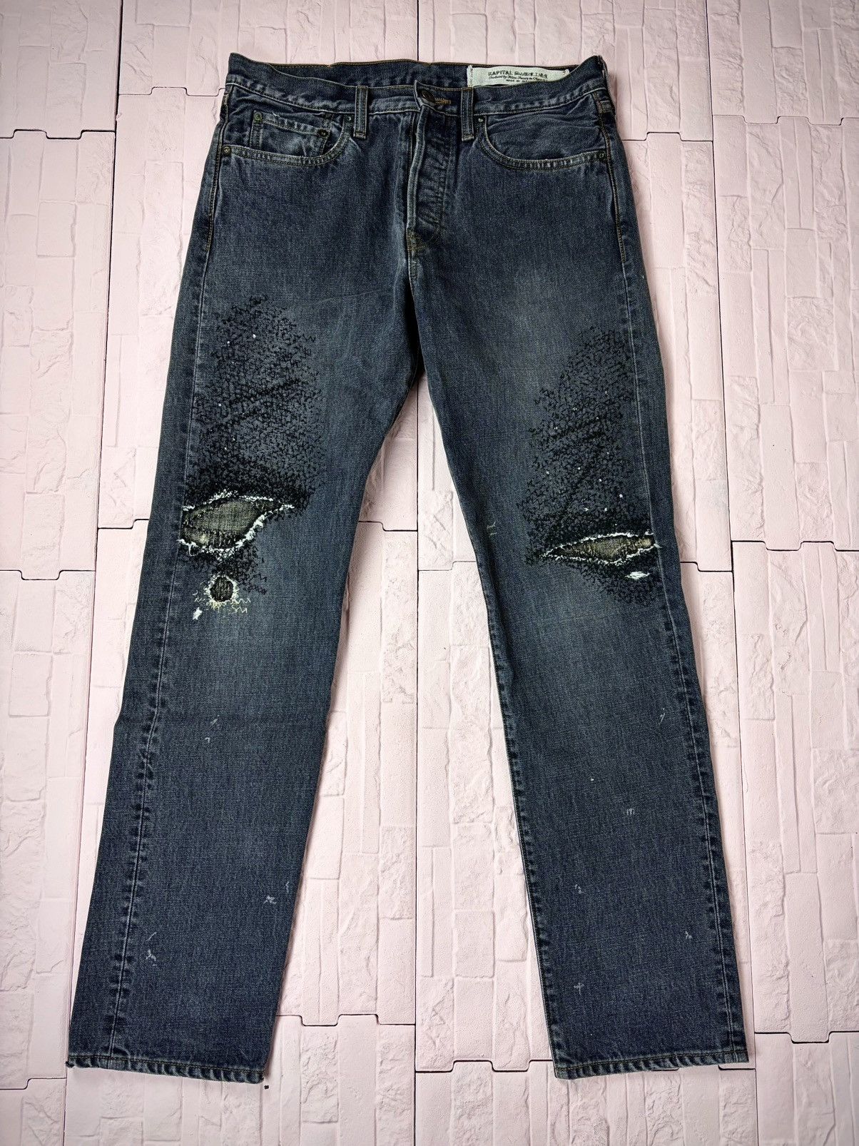 Kapital Kapital repaired denim Size US 32 / EU 48 - 1 Thumbnail