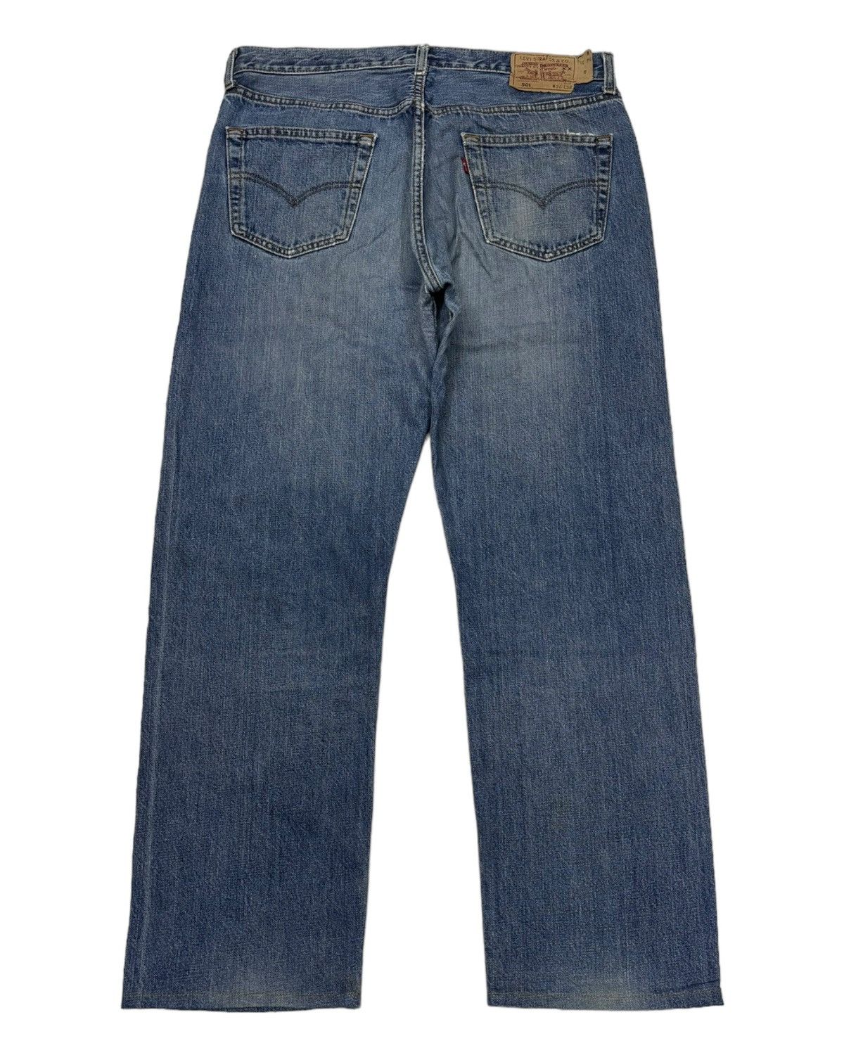 Levi's VINTAGE LEVIS 501 SPAIN BAGGY DISTRESSED DENIM JEANS Size US 35 - 2 Thumbnail
