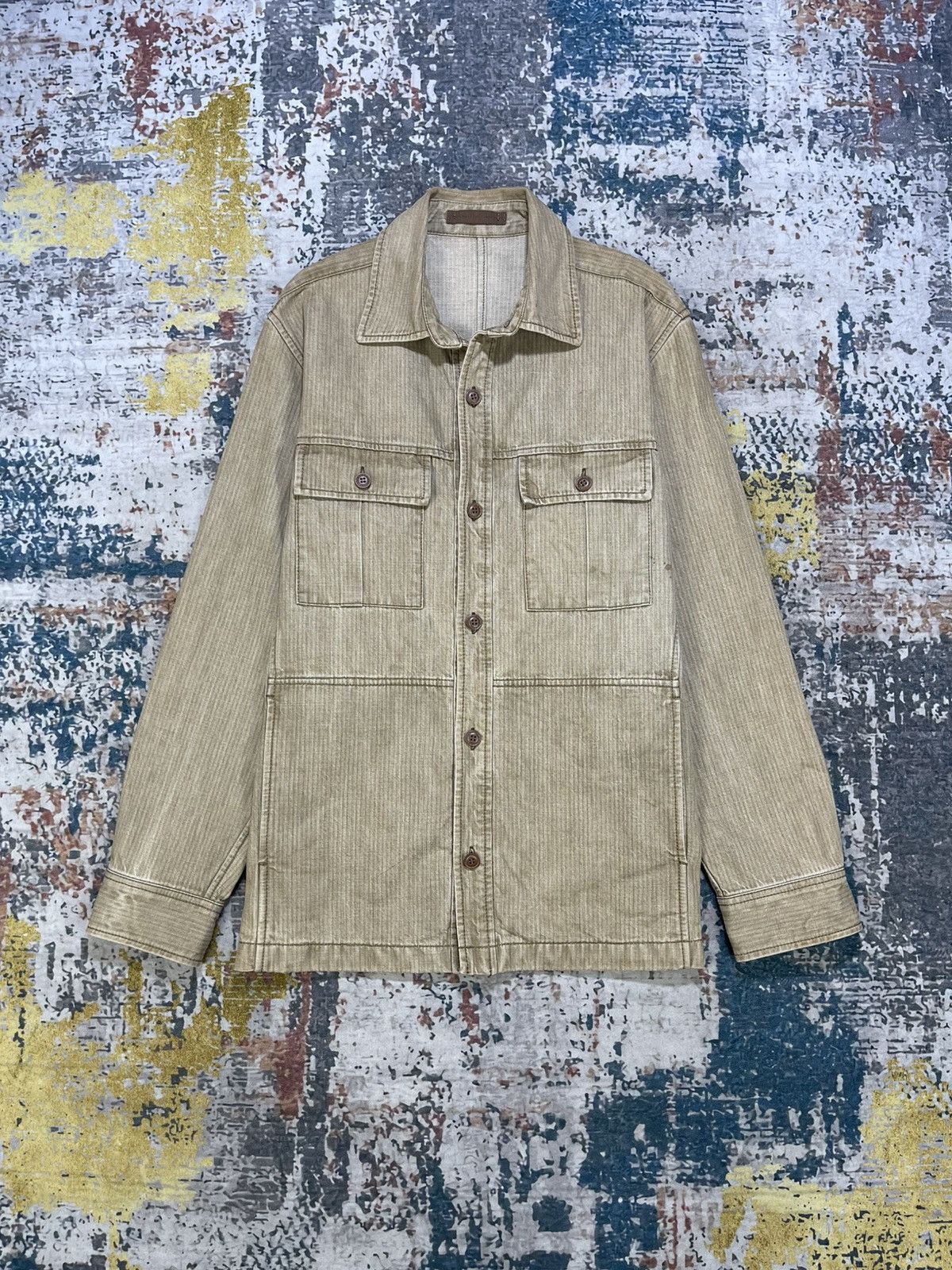 KATO Kazuki Kazutaka Kato Unlined HBT Shirt Jacket Size US S / EU 44-46 / 1 - 2 Thumbnail
