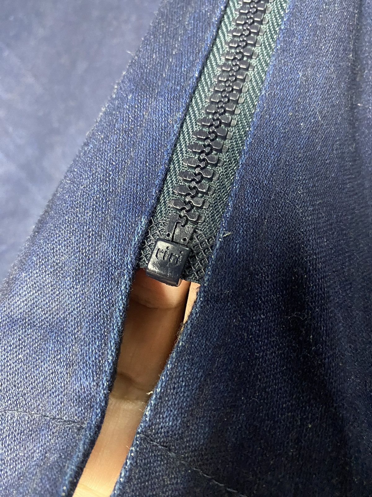A.P.C. × Vintage Vintage A.P.C Denim Cotton Zipper hoodie Size US S / EU 44-46 / 1 - 9 Thumbnail