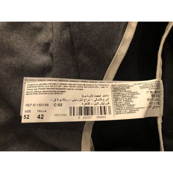 Mango Mango men's 96%cotton sport coat blazer jacket size: 42 Size 42R - 7 Thumbnail