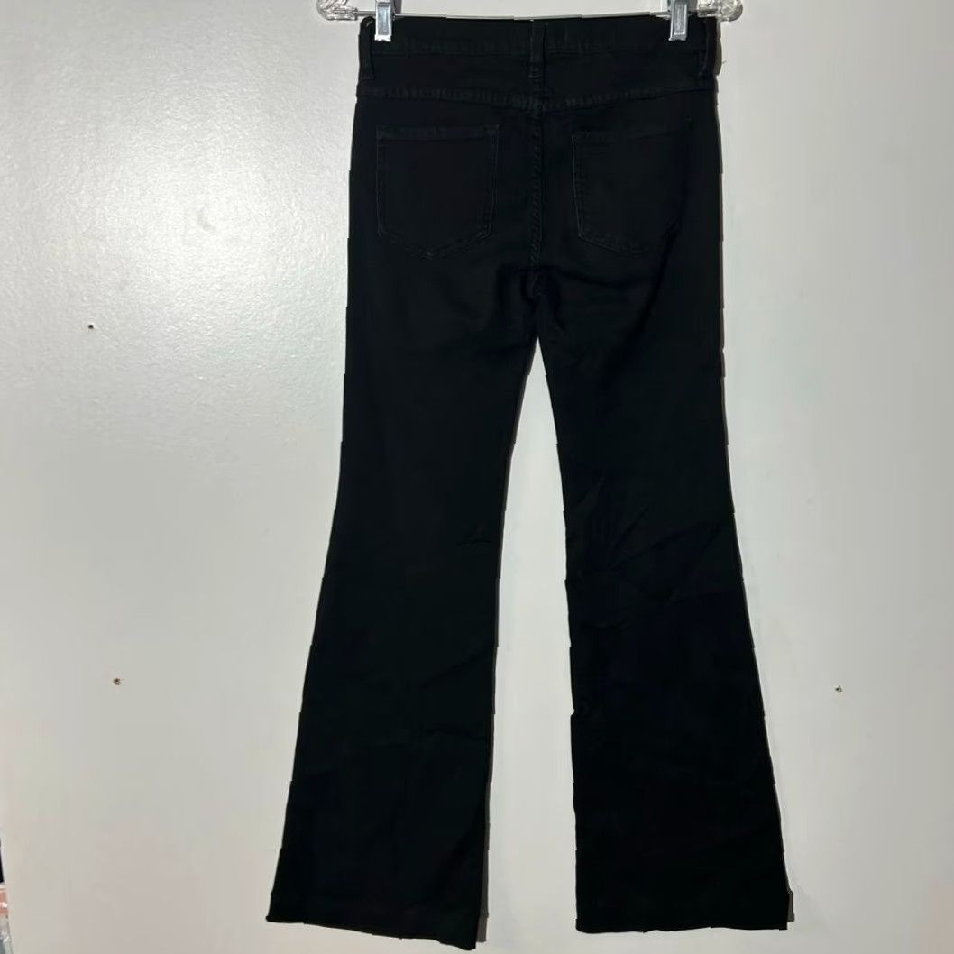 Free People Free People Black Denim Jeans 5-pocket Bootcut Wide-Leg Women 26 Size Pants Size 26" / US 2 / IT 38 - 3 Thumbnail