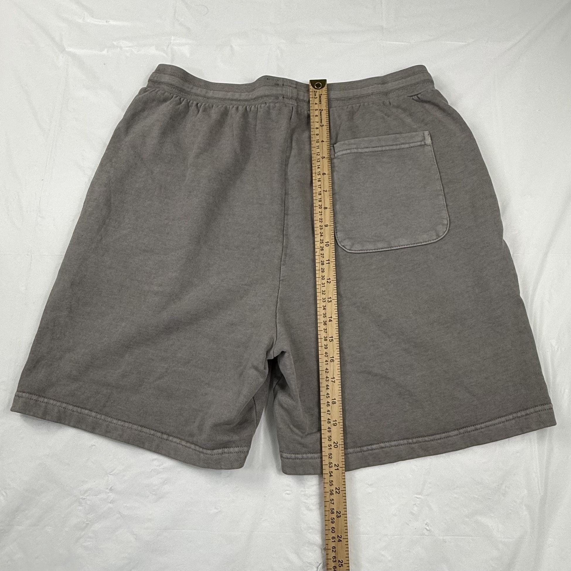 Talentless Talentless Mens XL Mineral Wash Grey Cotton Sweat Shorts Size US 36 / EU 52 - 3 Thumbnail