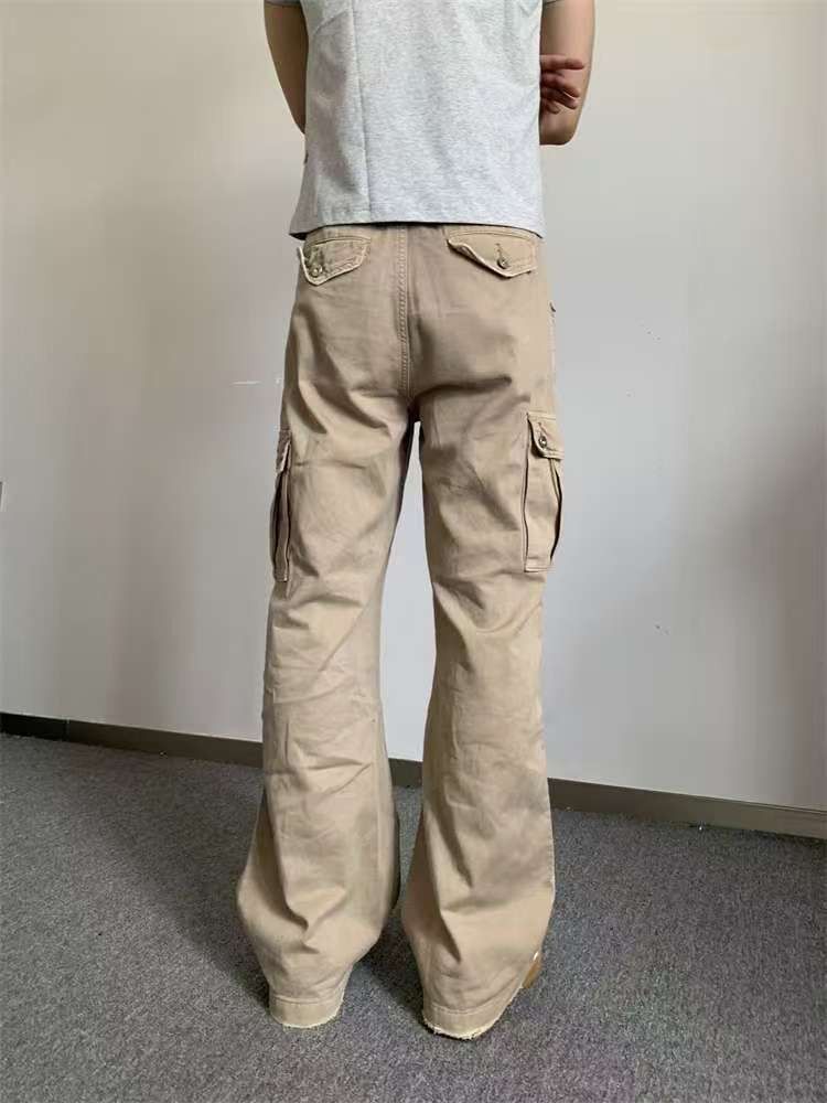 Japanese Brand × Jean Khaki street washed vintage workwear denim trousers y2k Size US 32 / EU 48 - 4 Thumbnail