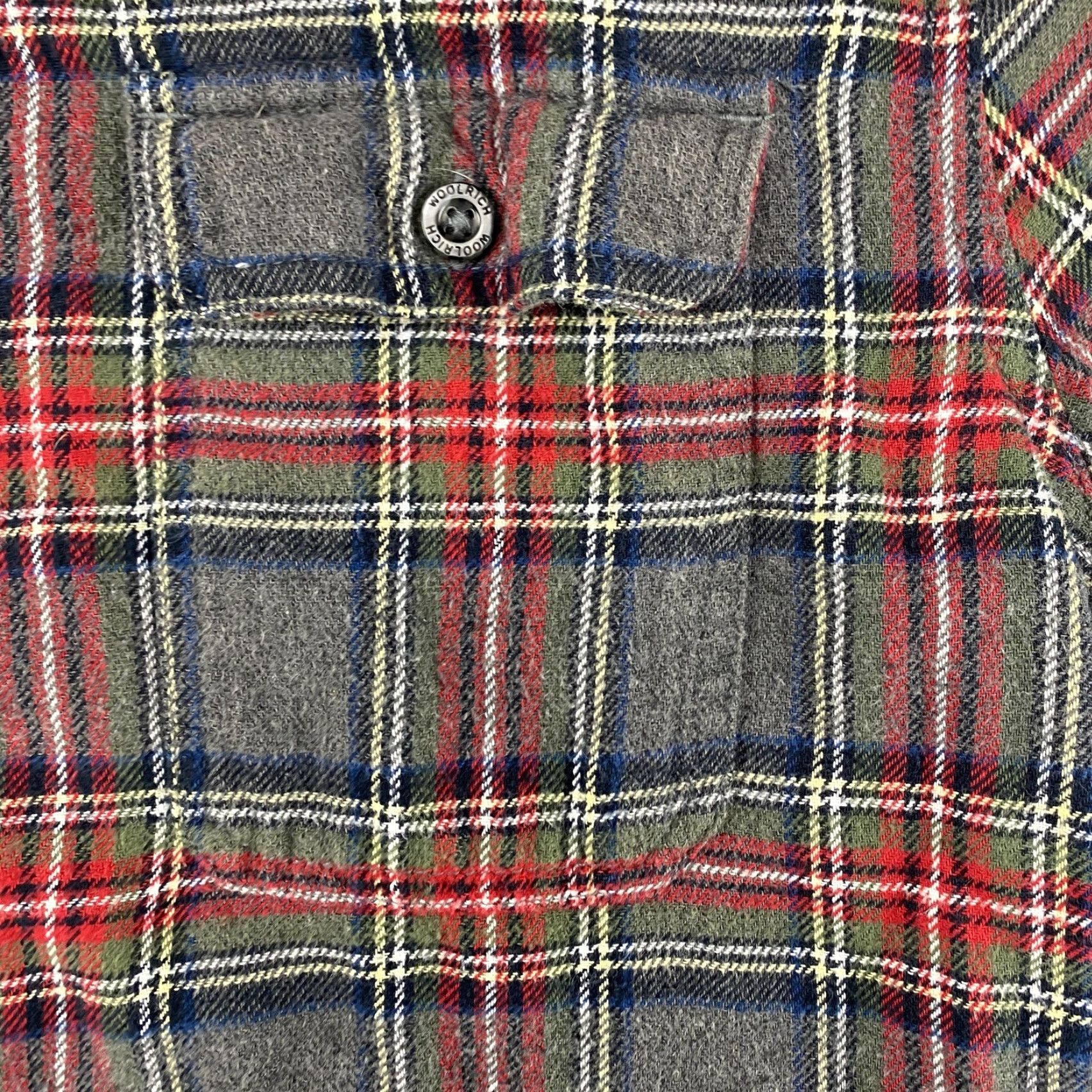 Vintage VINTAGE WOOLRICH Shirt Mens Large Gray Red Plaid Flannel Button Down Long Sleeve Cotton Size US L / EU 52-54 / 3 - 3 Thumbnail