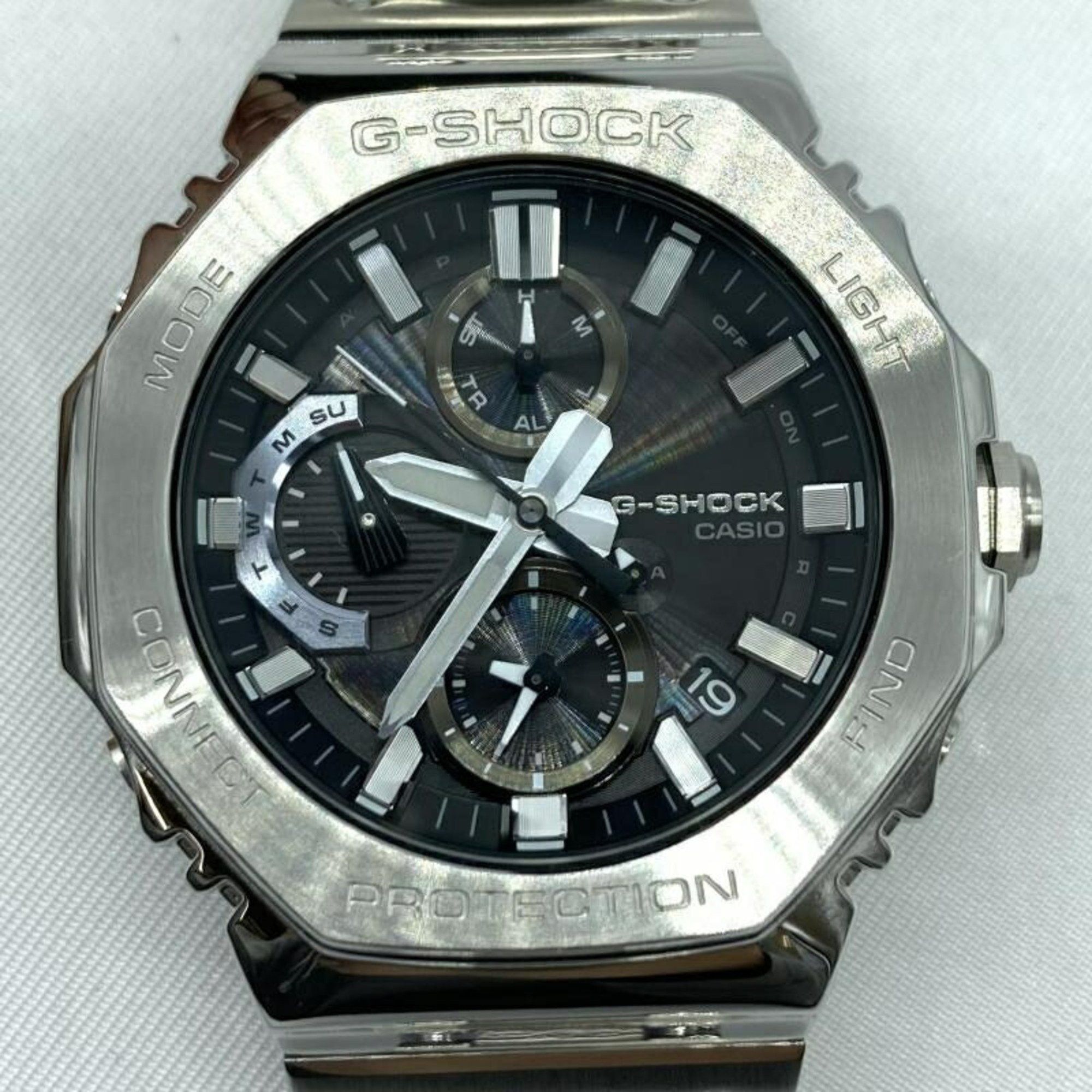 Casio CASIO G-SHOCK FULL METAL GMC-B2100D-1AJF Casio G-Shock Mobile Link Tough Solar Silver Size ONE SIZE - 1 Thumbnail