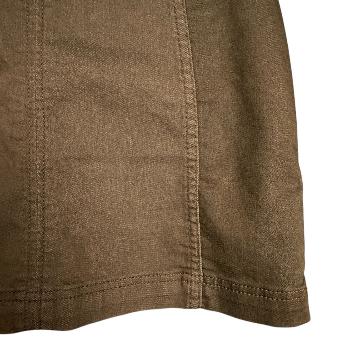 Free People Free People Olive Green Modern Femme Pencil Mini Skirt Sz 0 Size 25" / US 0 / IT 36 - 4 Thumbnail